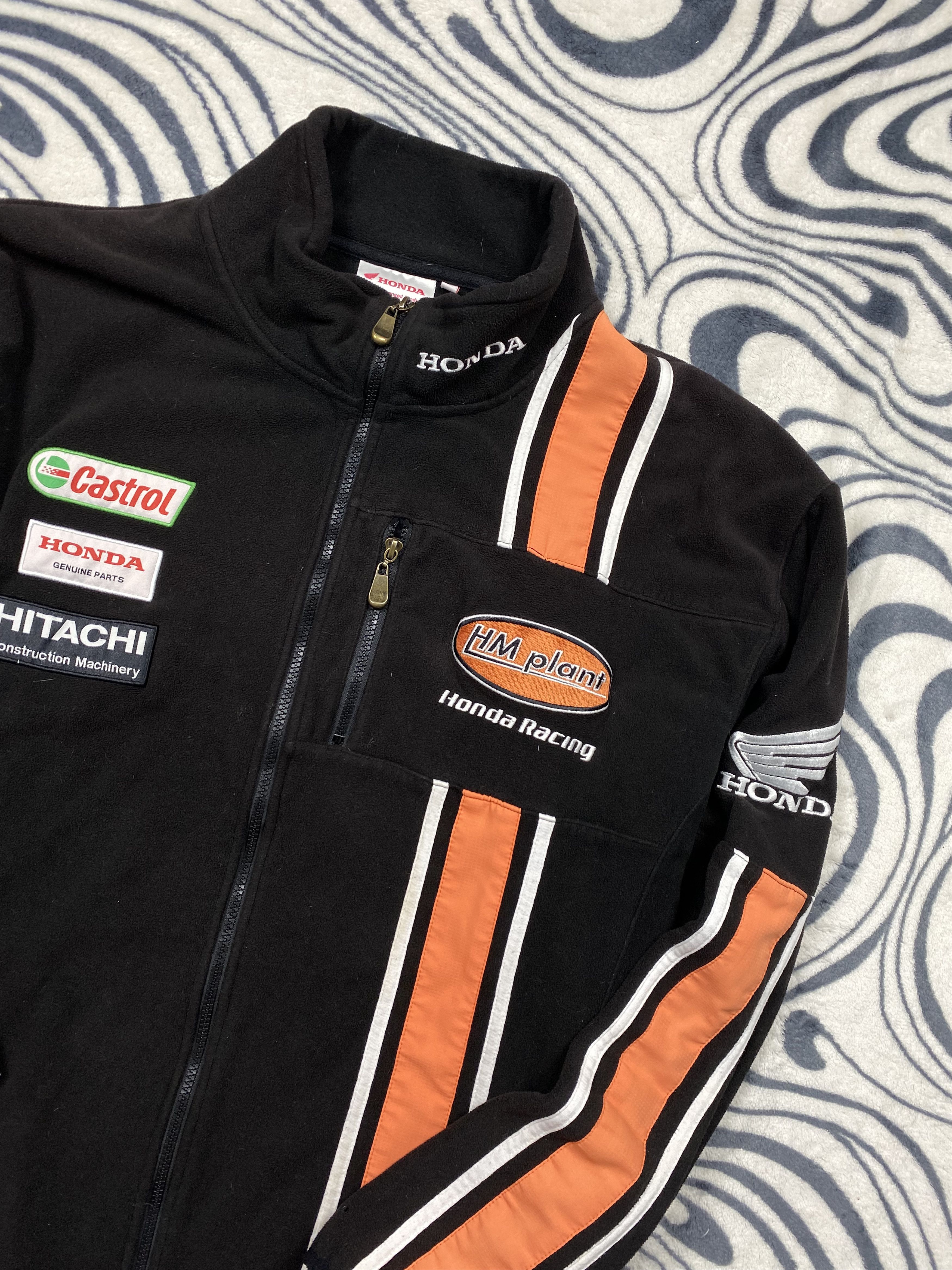 Honda Honda Racing Mens Fleece Jacket Hoodie Y2K Size US XXL / EU 58 / 5 - 2 Thumbnail
