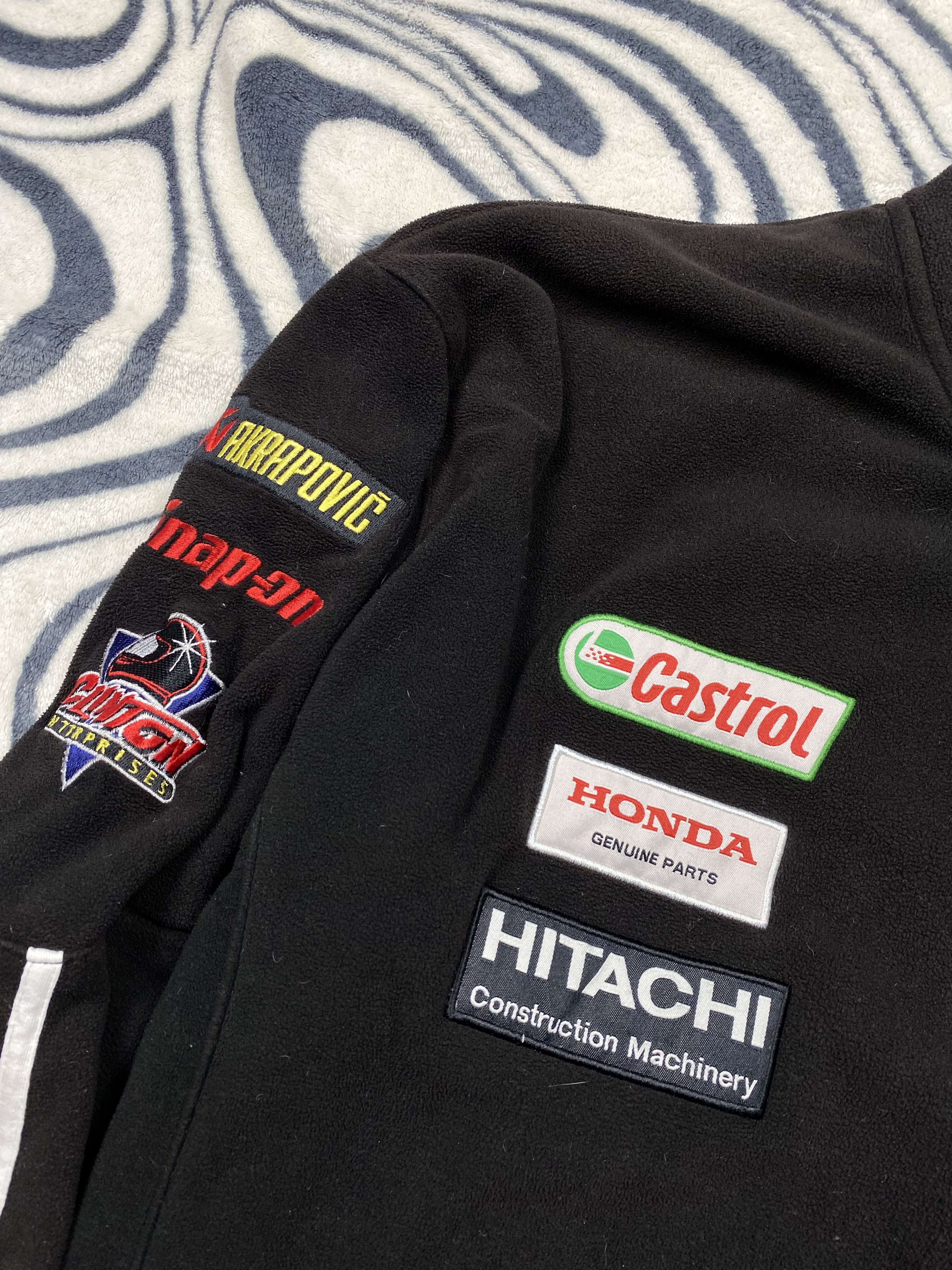 Honda Honda Racing Mens Fleece Jacket Hoodie Y2K Size US XXL / EU 58 / 5 - 4 Thumbnail
