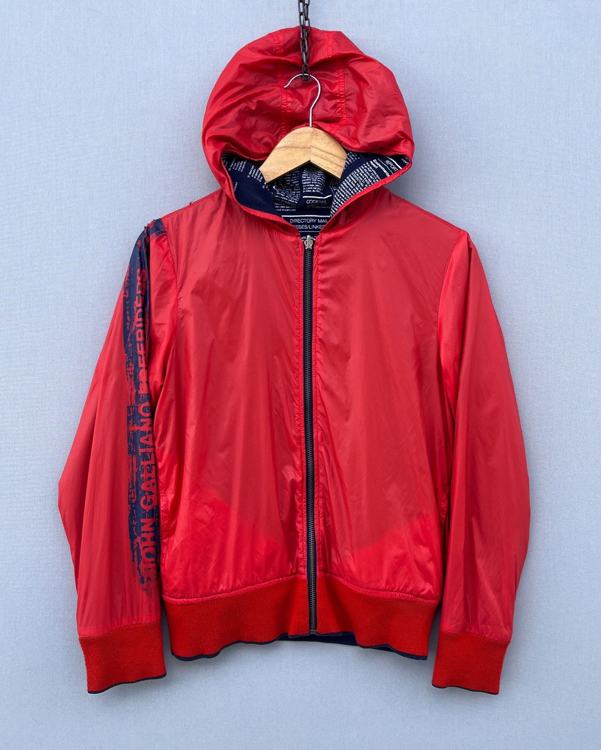 John Galliano 🔥Rare JOHN GALLIANO Gazette Newspaper Reversible Jacket Size S / US 4 / IT 40 - 4 Thumbnail