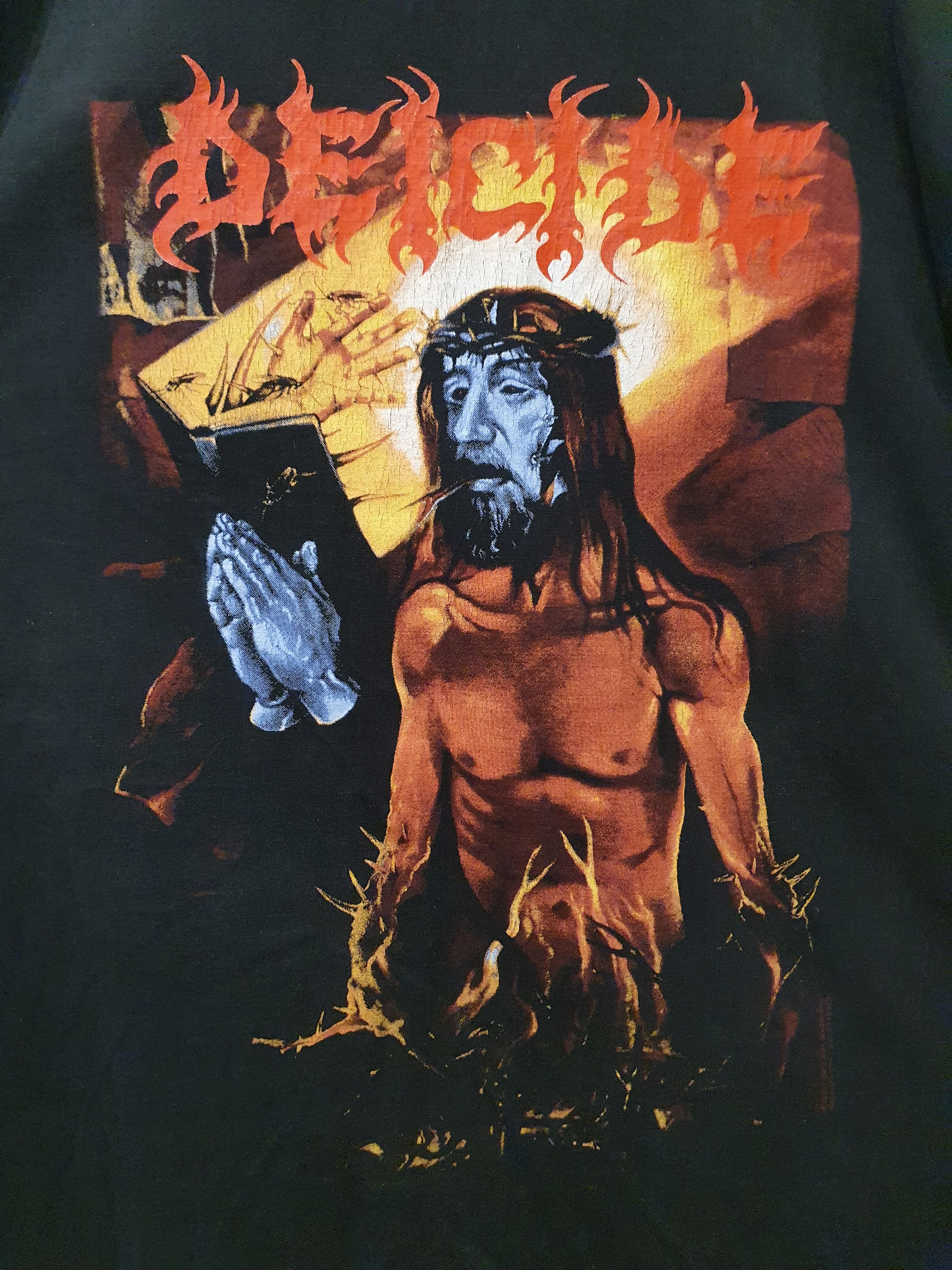 Band Tees 1998 Deicide Serpents of the light longsleeve blue grape Size US L / EU 52-54 / 3 - 3 Thumbnail