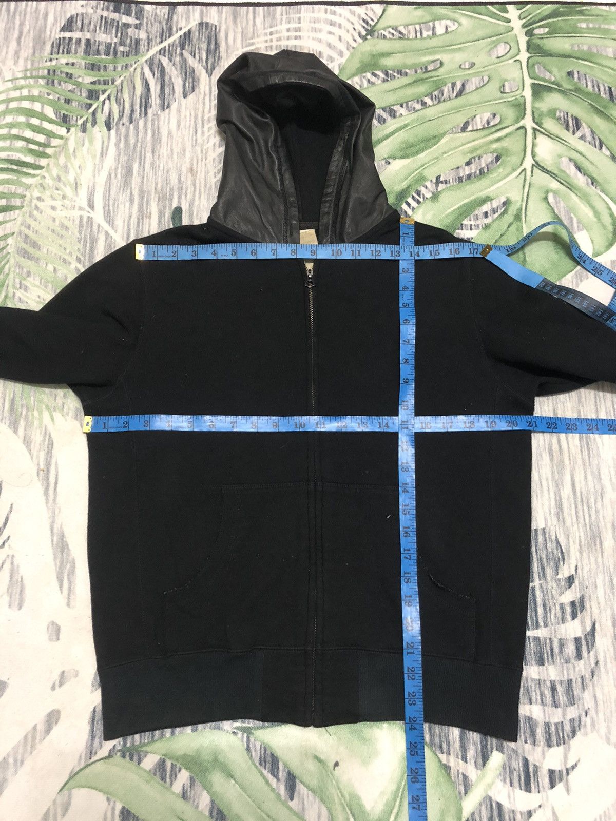 Mastermind Japan × Roen Japanese Brand Irish Sweater Leather Hoodie Jacket Size US M / EU 48-50 / 2 - 8 Thumbnail