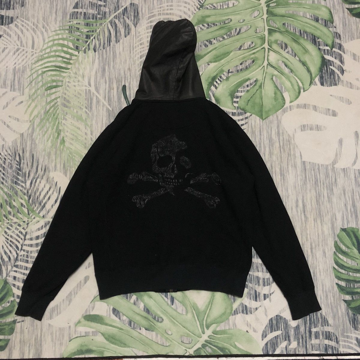 Mastermind Japan × Roen Japanese Brand Irish Sweater Leather Hoodie Jacket Size US M / EU 48-50 / 2 - 2 Thumbnail