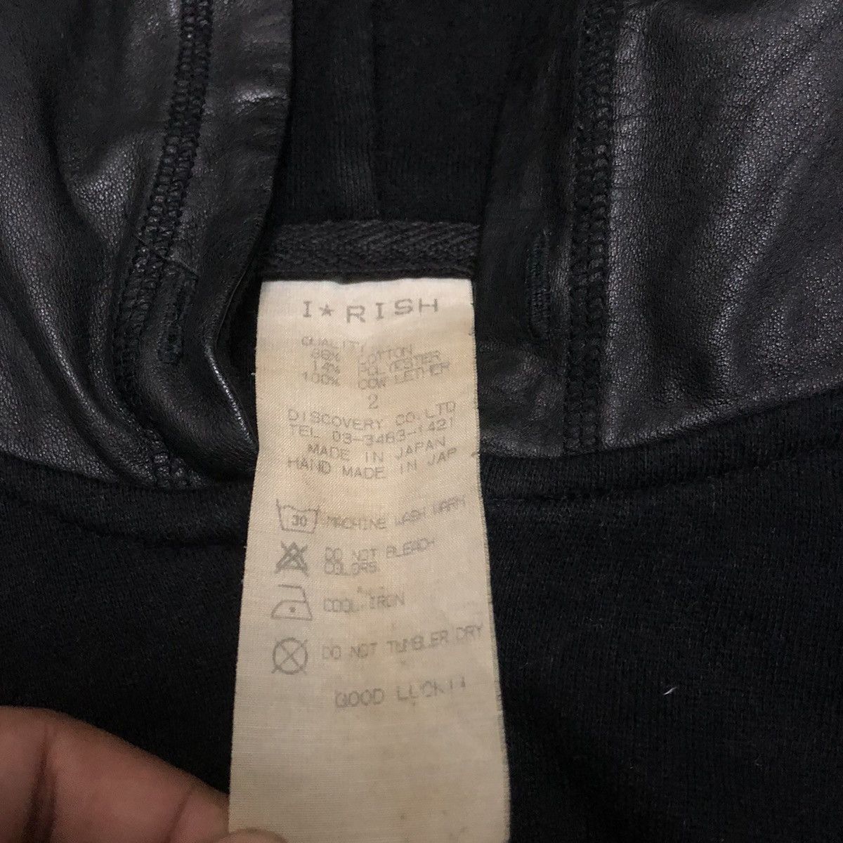 Mastermind Japan × Roen Japanese Brand Irish Sweater Leather Hoodie Jacket Size US M / EU 48-50 / 2 - 7 Thumbnail