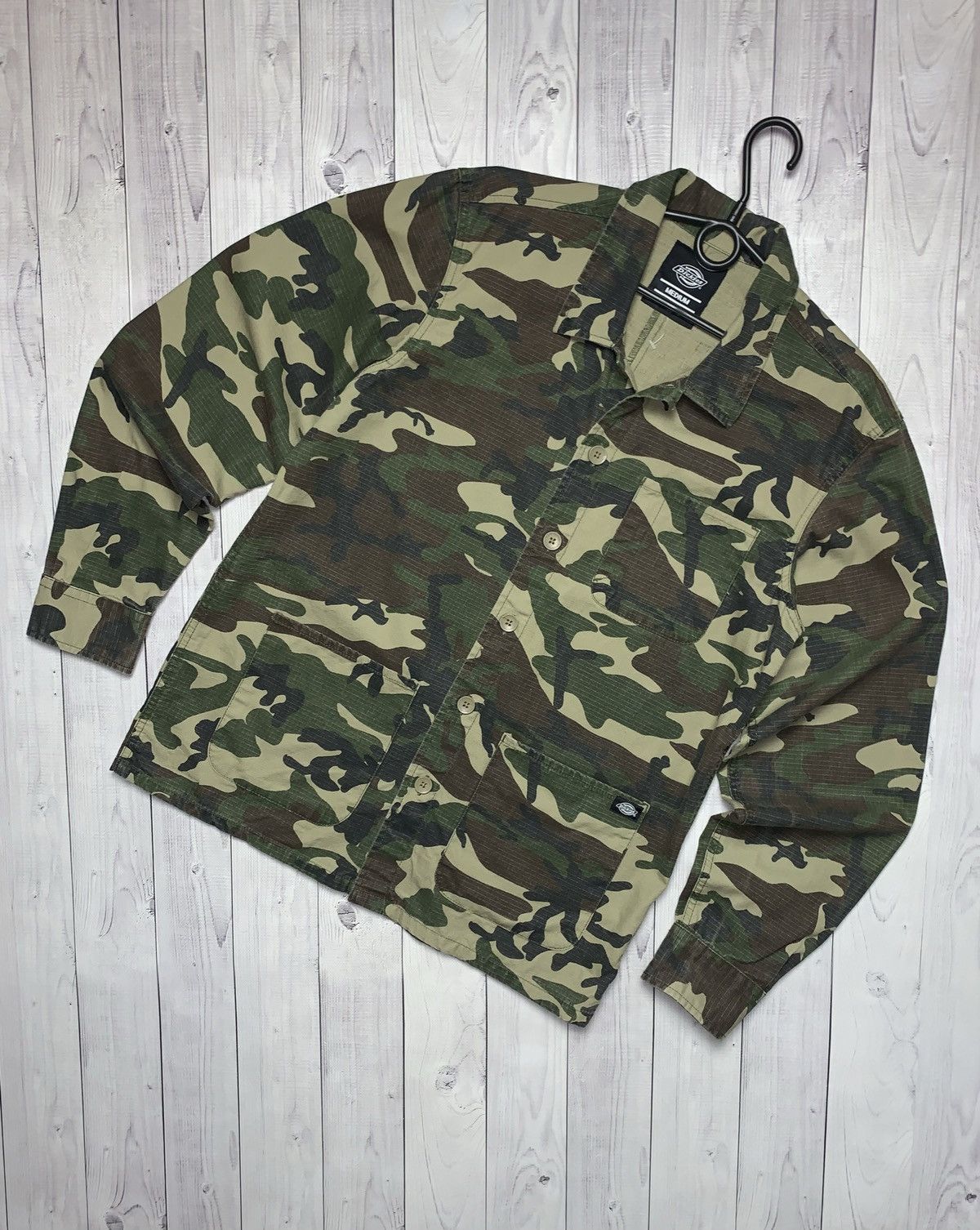 Dickies × Vintage Vintage Dickies Camo over shirt light jacket size M Size US M / EU 48-50 / 2 - 1 Thumbnail