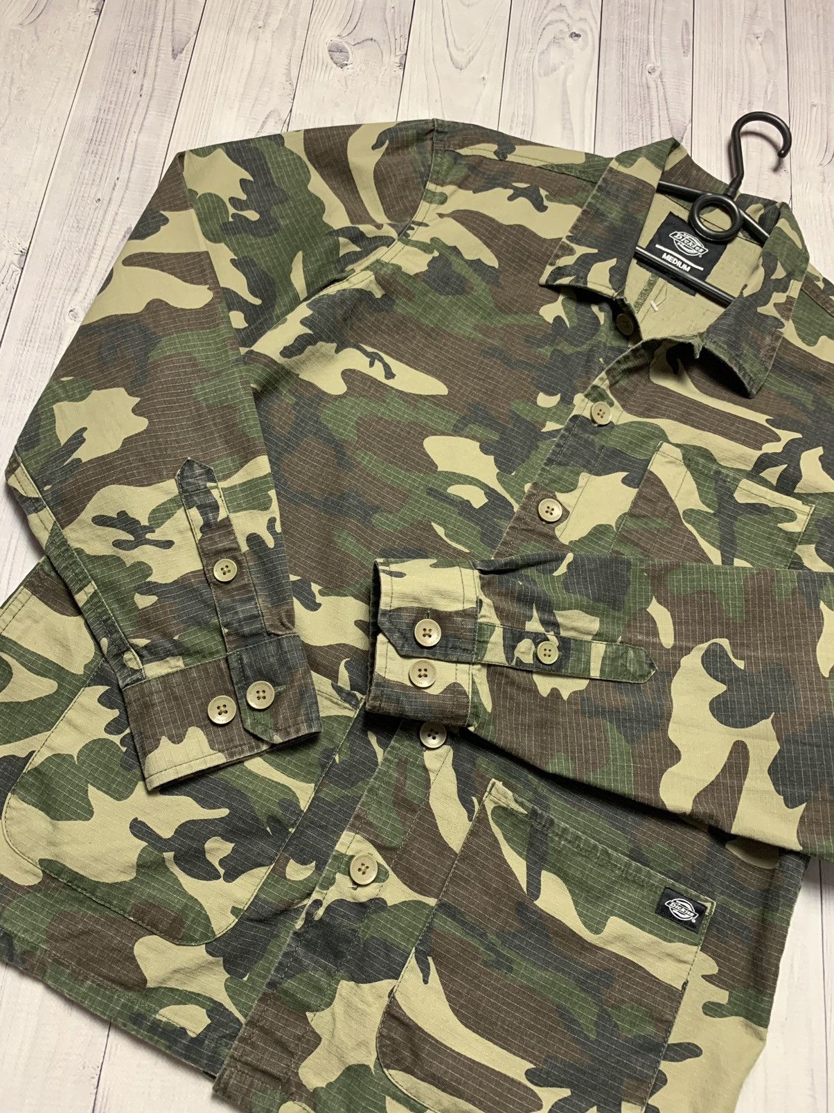 Dickies × Vintage Vintage Dickies Camo over shirt light jacket size M Size US M / EU 48-50 / 2 - 5 Thumbnail