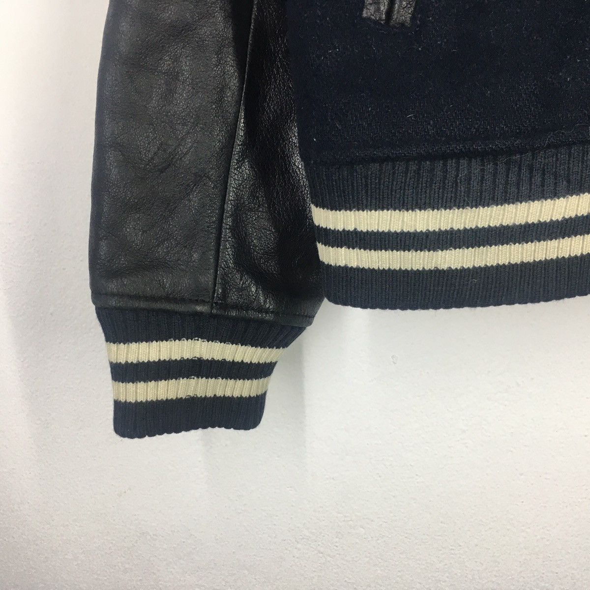 Beams Plus Beams Varsity Jacket Leather Sleeve Size US M / EU 48-50 / 2 - 2 Thumbnail