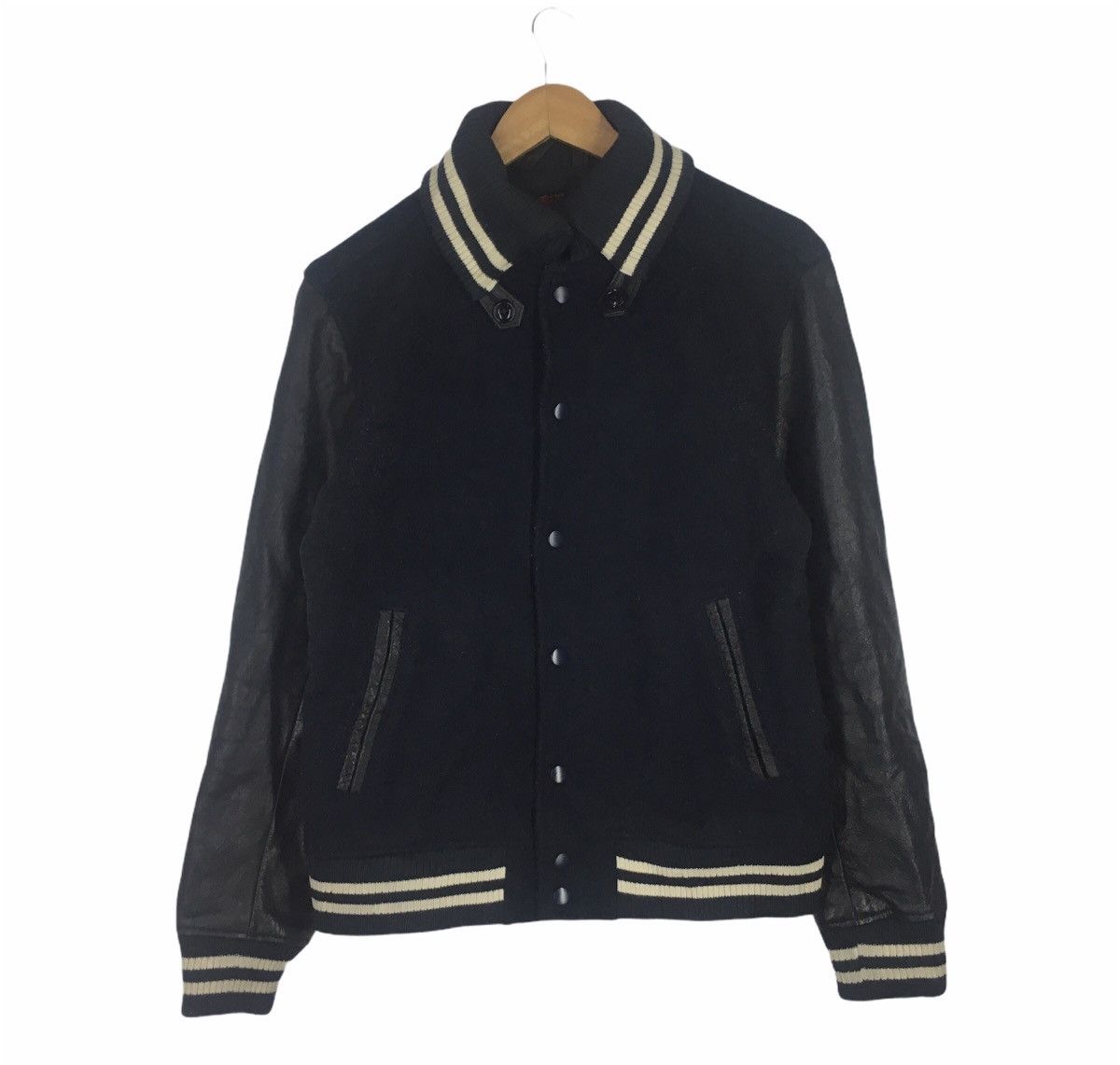 Beams Plus Beams Varsity Jacket Leather Sleeve Size US M / EU 48-50 / 2 - 1 Thumbnail