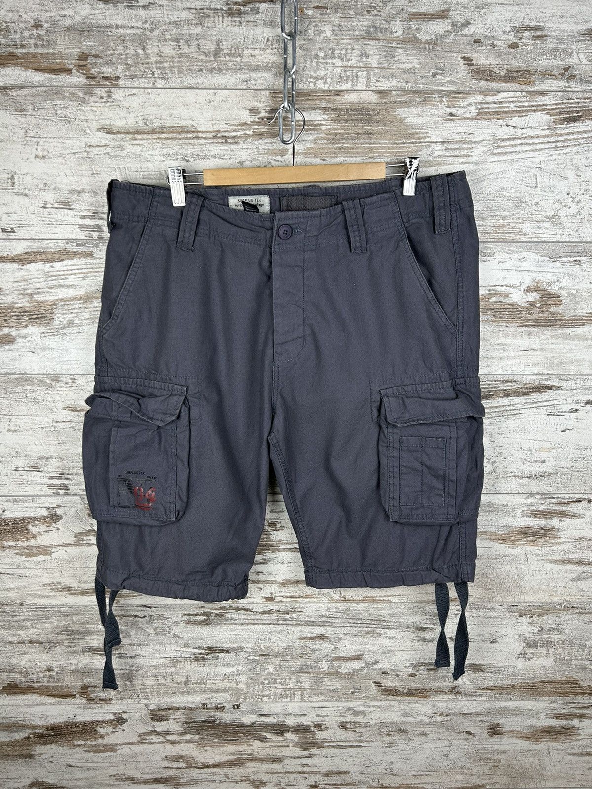 Japanese Brand Mens Vintage Surplus Tex Cargo Shorts Airborne rare y2k drip Size US 36 / EU 52 - 2 Thumbnail