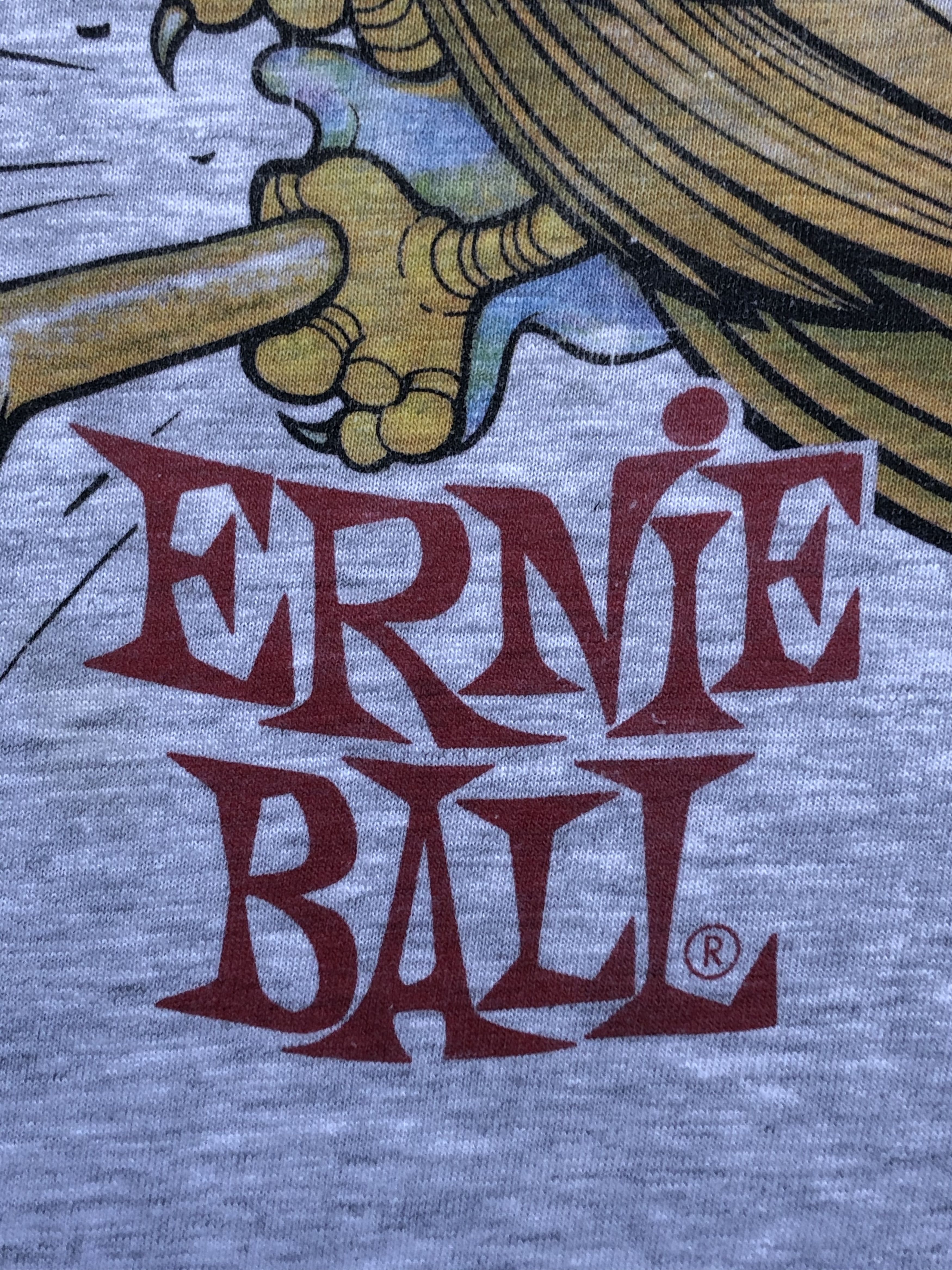 Band Tees × Hanes × Vintage Vintage Ernie Ball Tee 90's Band Shirt Rare Hype Y2K Drill Size US M / EU 48-50 / 2 - 4 Thumbnail