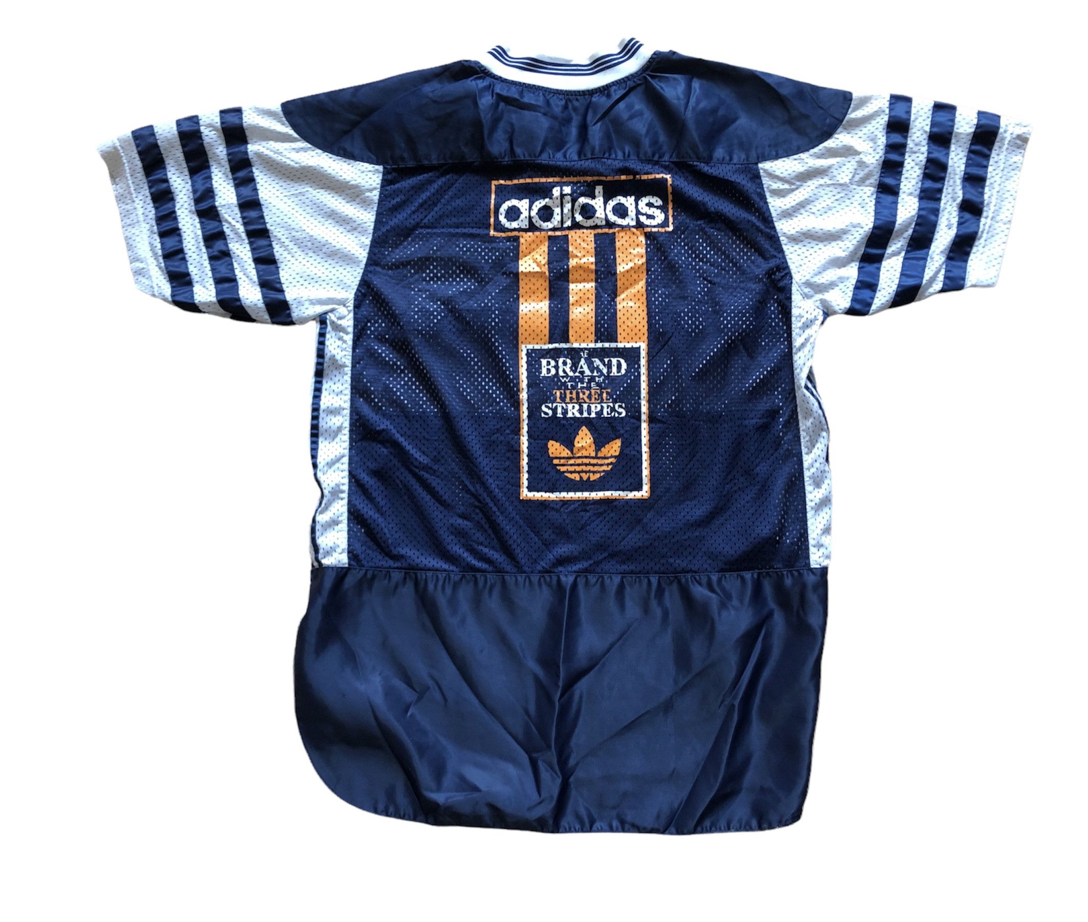Adidas Adidas Vintage Three Stripes Shirt Tee Y2K Sport Hype Drill Size US S / EU 44-46 / 1 - 1 Thumbnail