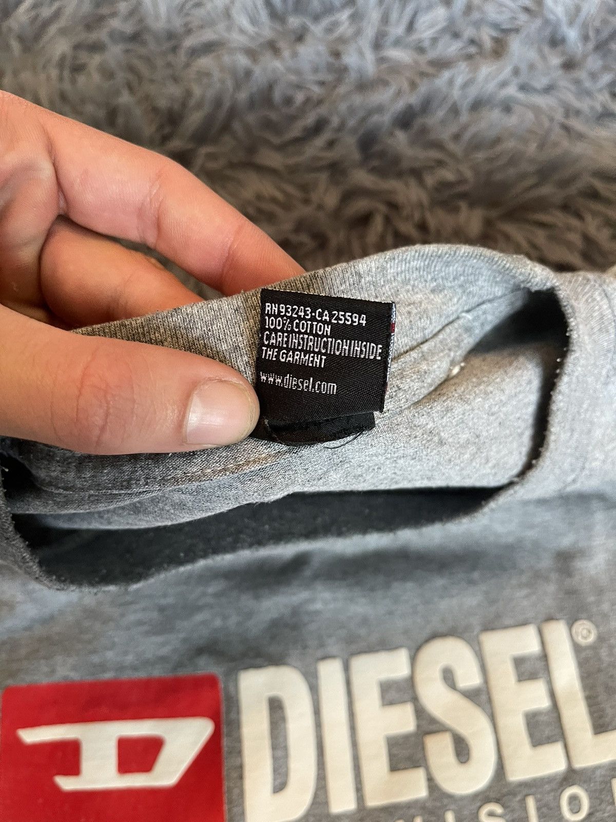 Diesel × Vintage Diesel Y2K vintage iconic logo 00s t-shirt Size US XL / EU 56 / 4 - 6 Thumbnail