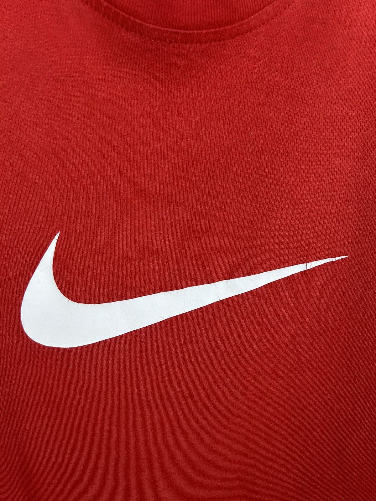 Nike Mens Vintage Nike Swoosh T Shirt streetwear y2k rare tee Size US XL / EU 56 / 4 - 7 Thumbnail