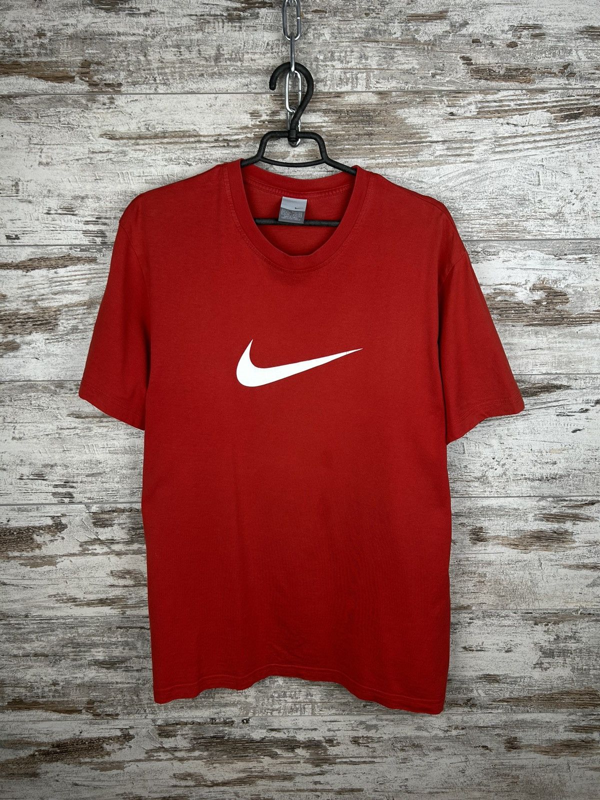 Nike × Vintage Mens Vintage Nike Swoosh T Shirt streetwear y2k rare tee Size US XL / EU 56 / 4 - 4 Thumbnail