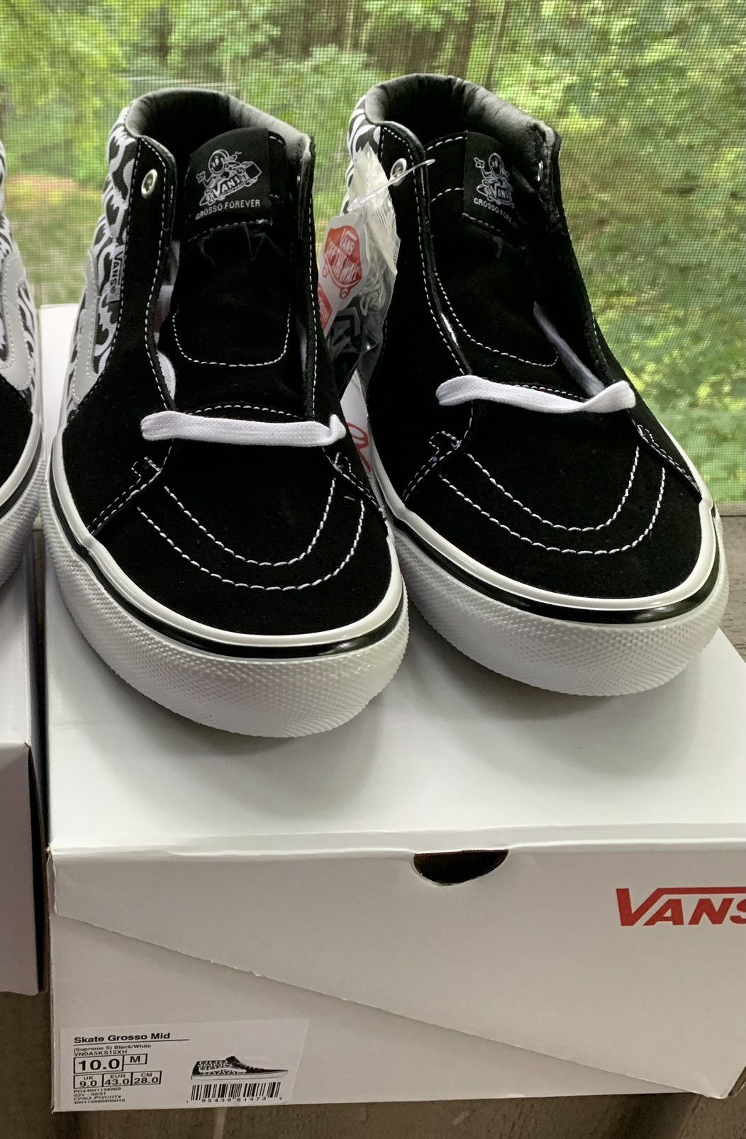 Supreme × Vans Supreme Vans Grosso Mid Monogram S Logo Black Size 10 Size US 10 / EU 43 - 3 Thumbnail