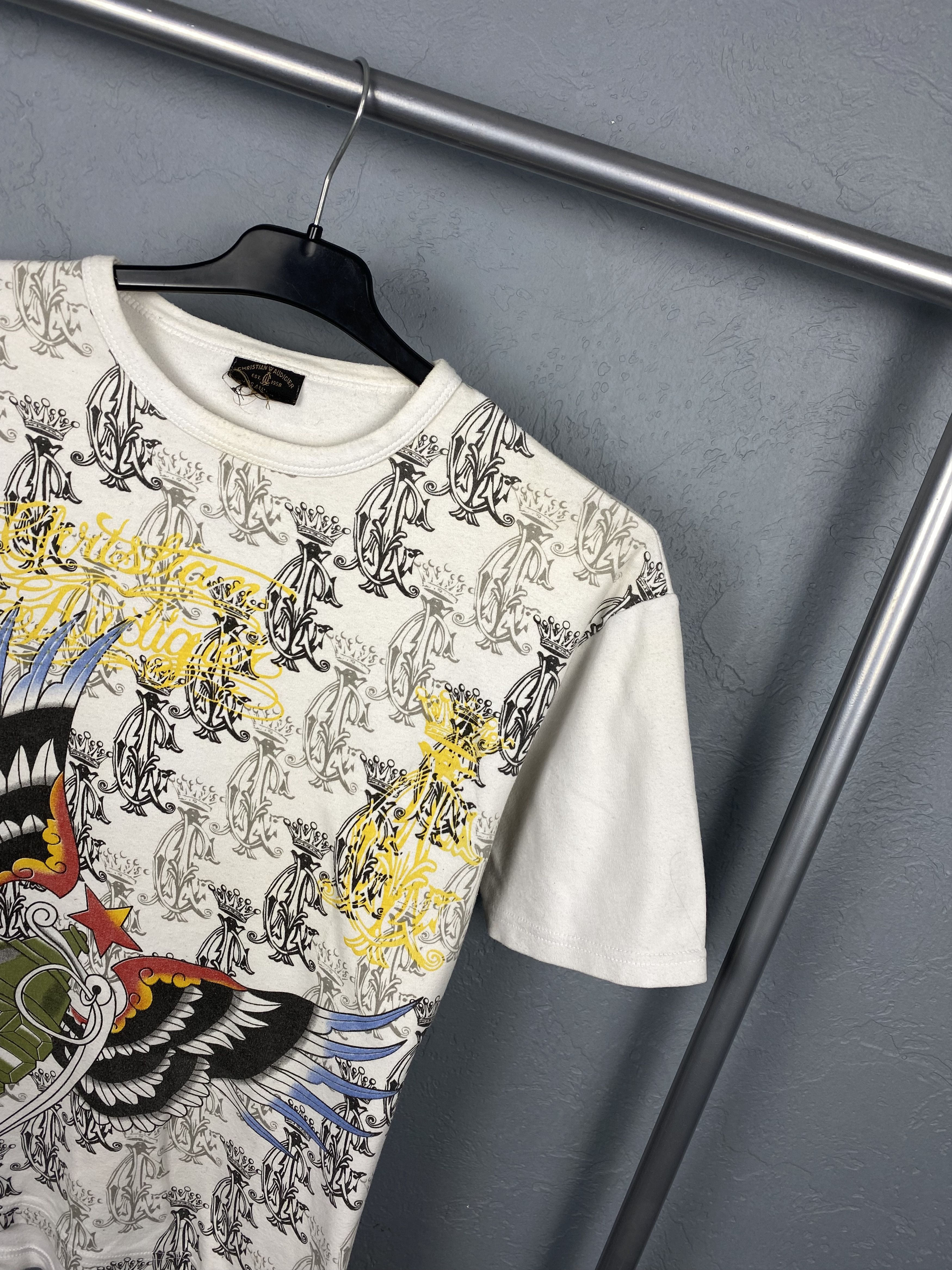 Christian Audigier × Ed Hardy × Vintage Christian Audigier Mens T-Shirt Tee Ed Hardy Size US S / EU 44-46 / 1 - 2 Thumbnail