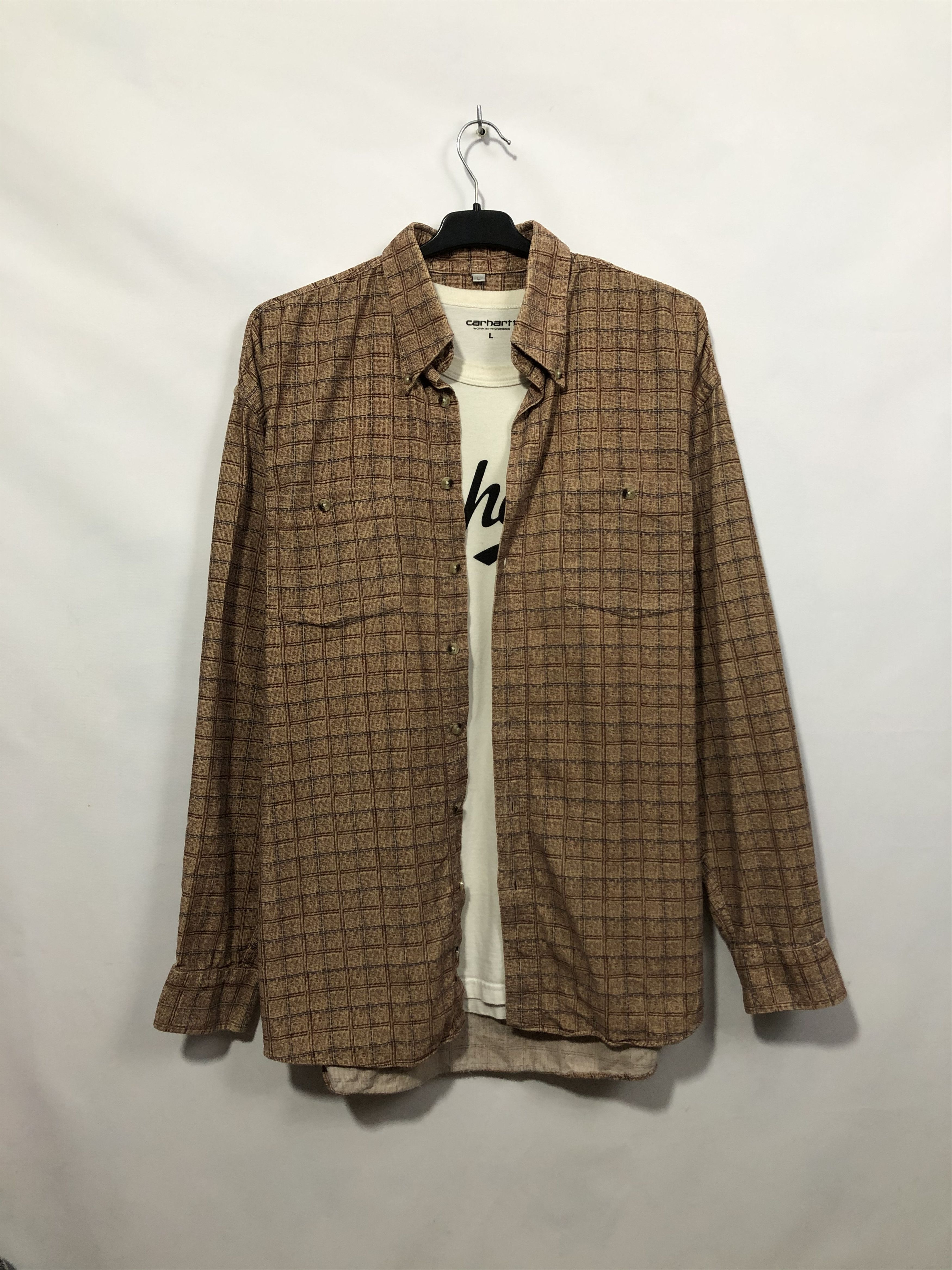 Flannel Vintage Flannel Shirt Travis style Size US XL / EU 56 / 4 - 1 Thumbnail