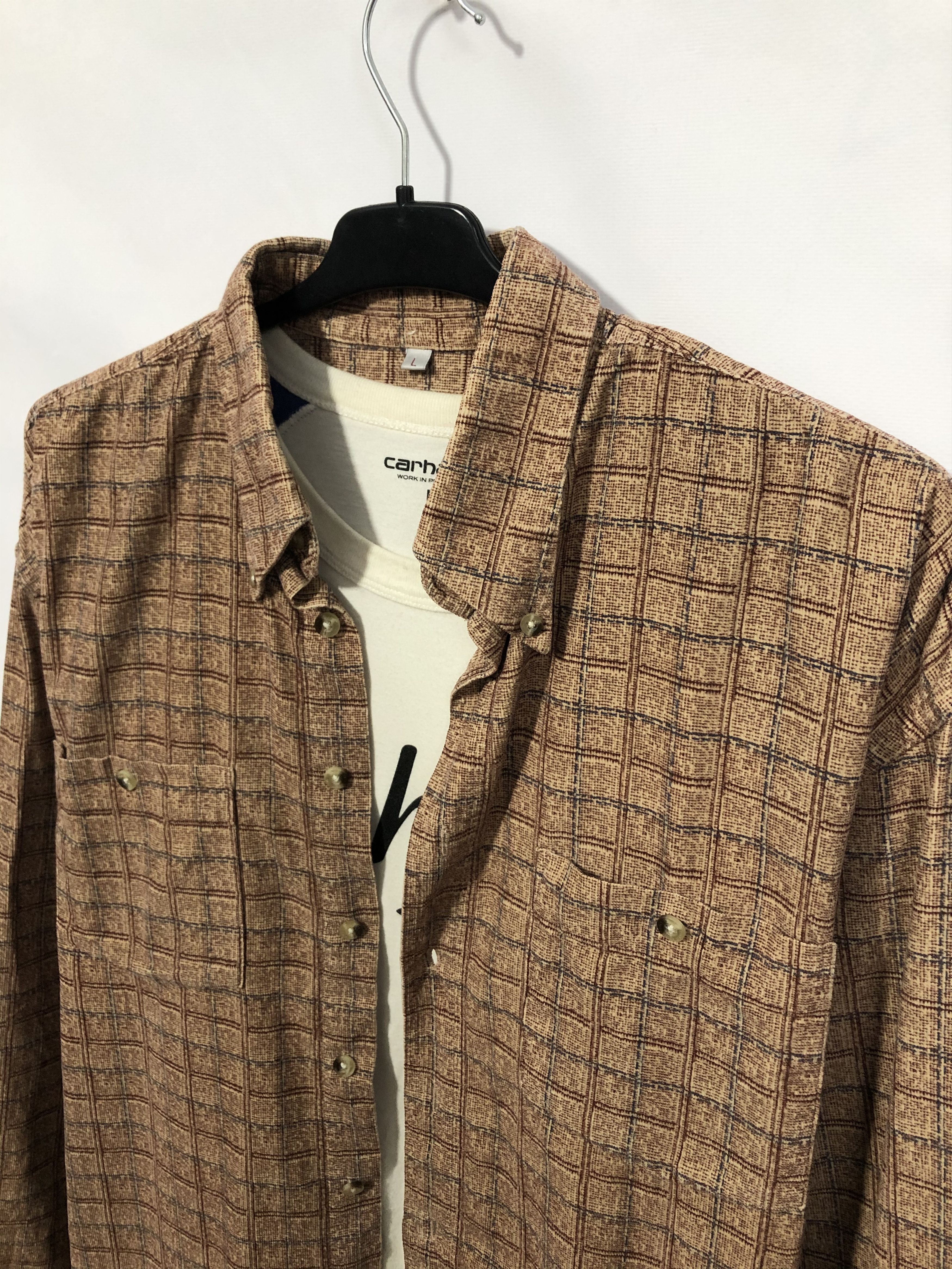 Flannel Vintage Flannel Shirt Travis style Size US XL / EU 56 / 4 - 2 Thumbnail
