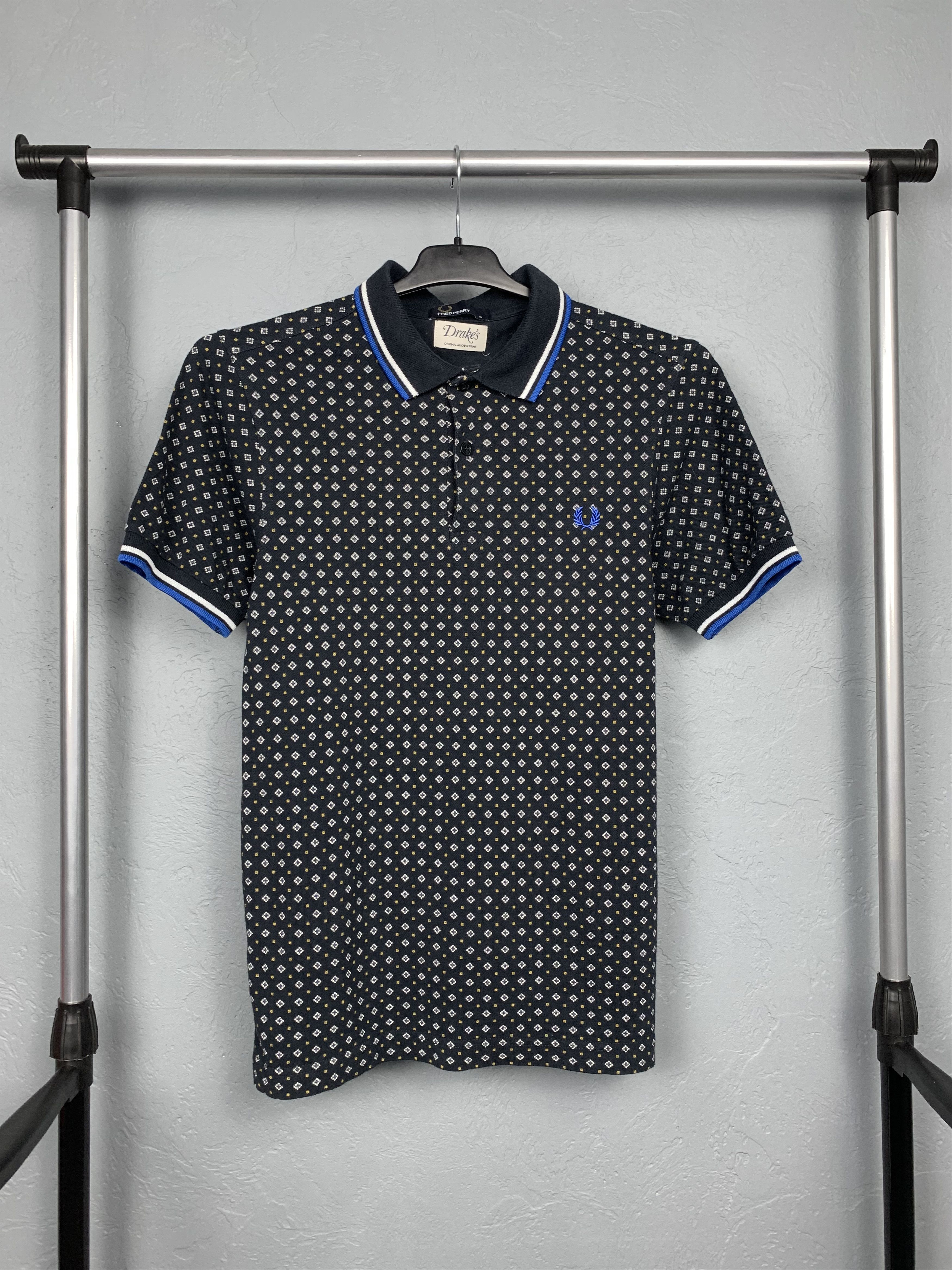 Drake's Fred Perry x Drakes Vintage Mens Polo Shirt Size US S / EU 44-46 / 1 - 1 Thumbnail