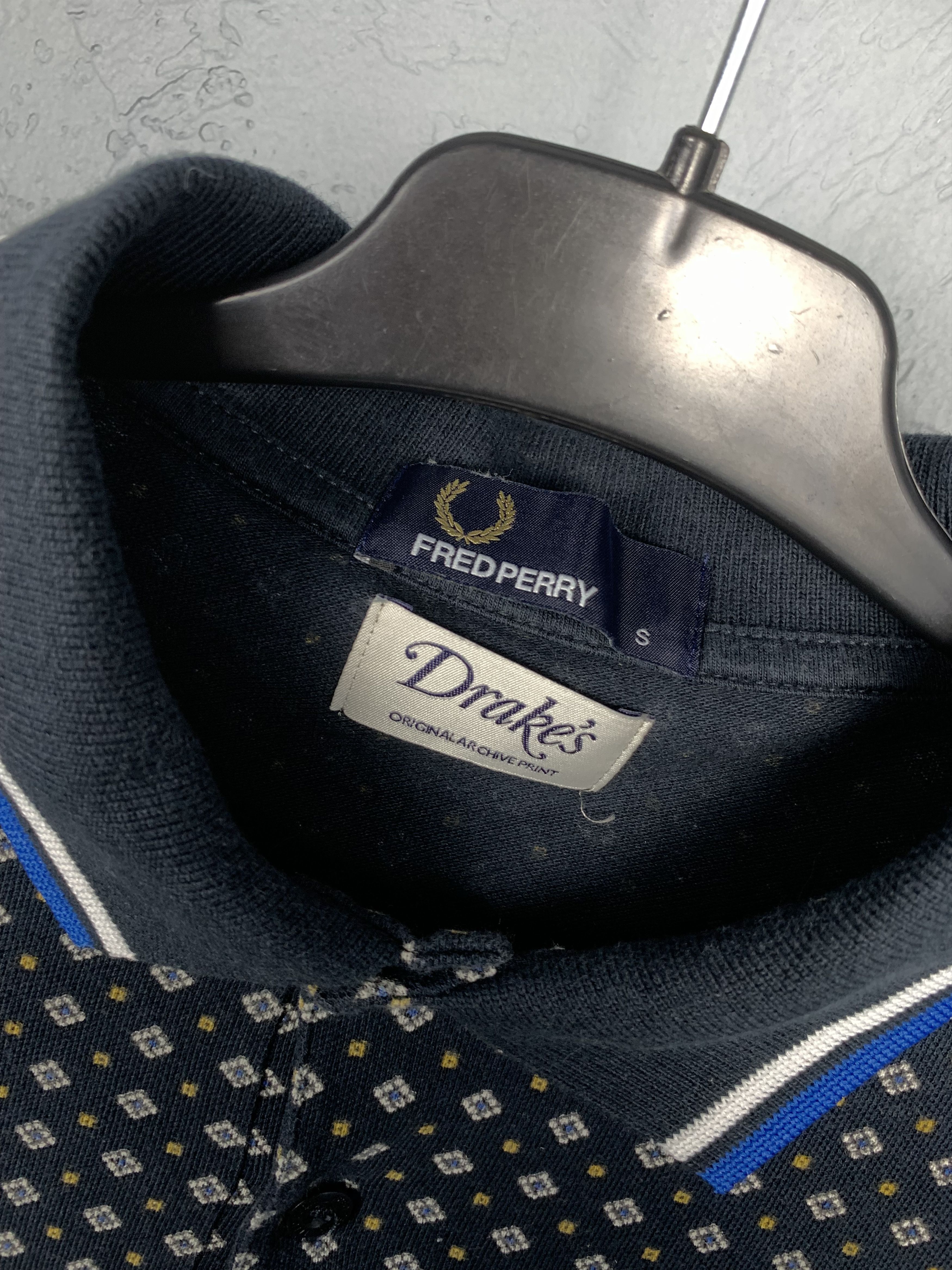 Drake's Fred Perry x Drakes Vintage Mens Polo Shirt Size US S / EU 44-46 / 1 - 3 Thumbnail
