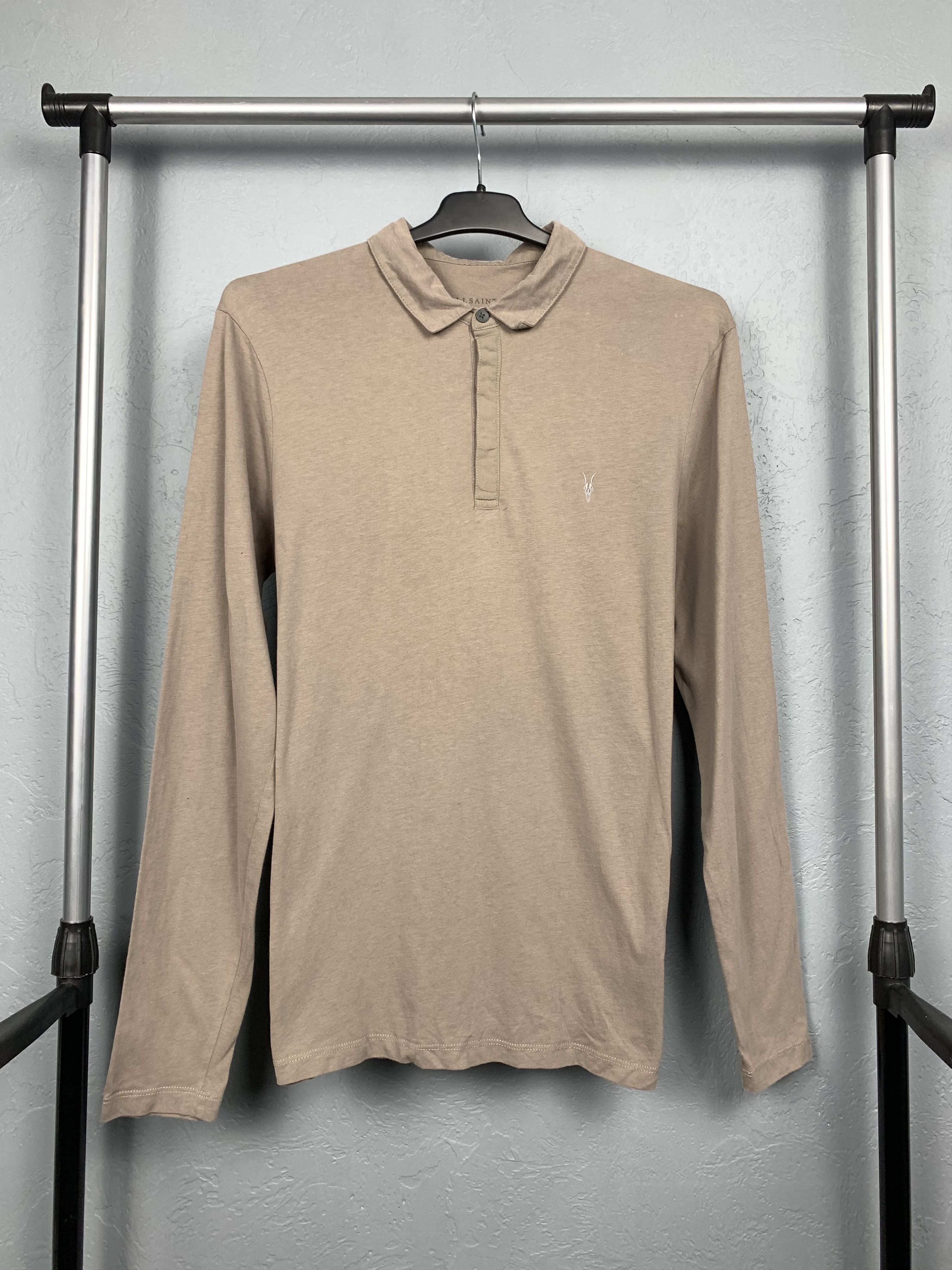 Allsaints Allsaints Vintage Mens Long Sleeve Polo T-Shirts Tee Size US S / EU 44-46 / 1 - 1 Thumbnail