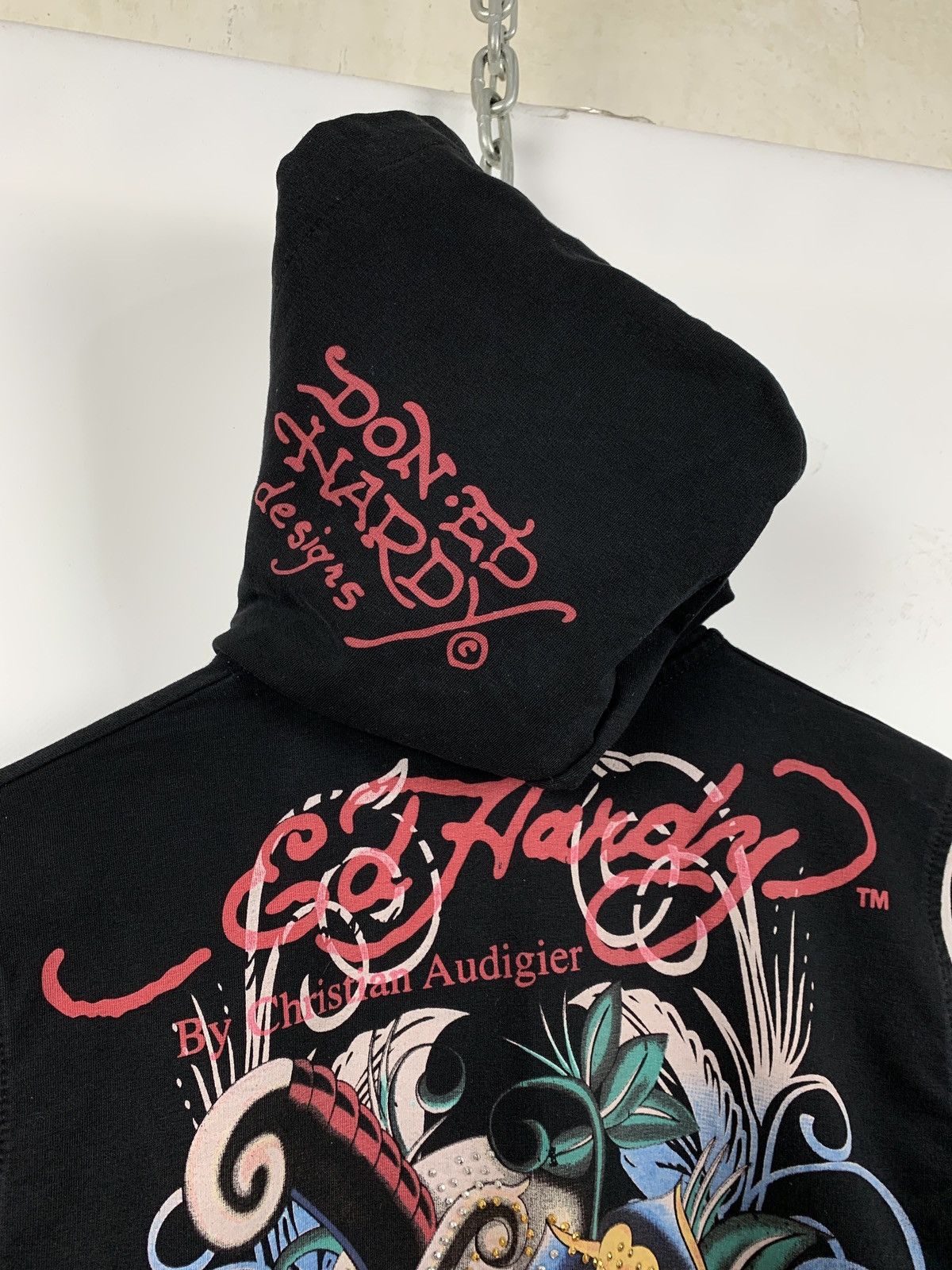 Christian Audigier Women’s Ed Hardy by Christian Audigier Skull Hoodie Size M / US 6-8 / IT 42-44 - 16 Thumbnail