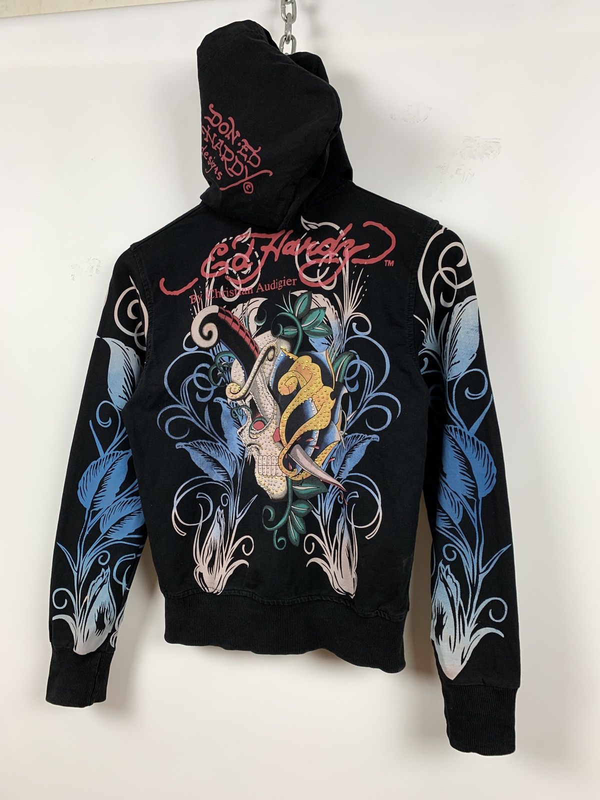 Christian Audigier Women’s Ed Hardy by Christian Audigier Skull Hoodie Size M / US 6-8 / IT 42-44 - 4 Thumbnail