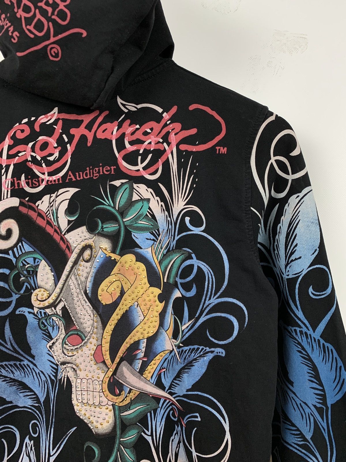 Christian Audigier Women’s Ed Hardy by Christian Audigier Skull Hoodie Size M / US 6-8 / IT 42-44 - 18 Thumbnail