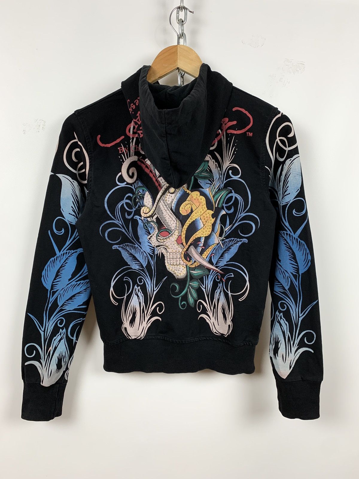 Christian Audigier Women’s Ed Hardy by Christian Audigier Skull Hoodie Size M / US 6-8 / IT 42-44 - 9 Thumbnail