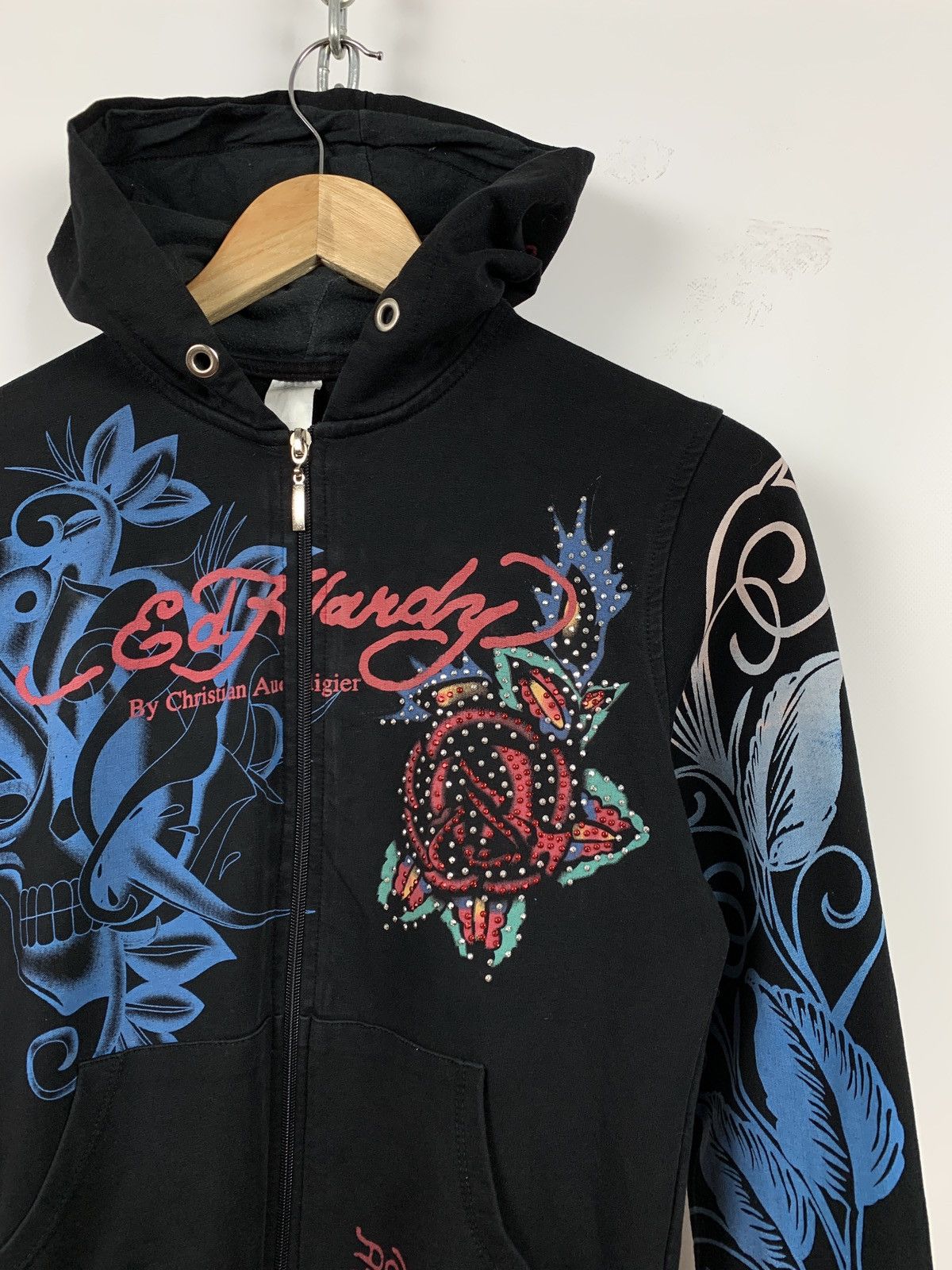 Christian Audigier Women’s Ed Hardy by Christian Audigier Skull Hoodie Size M / US 6-8 / IT 42-44 - 5 Thumbnail