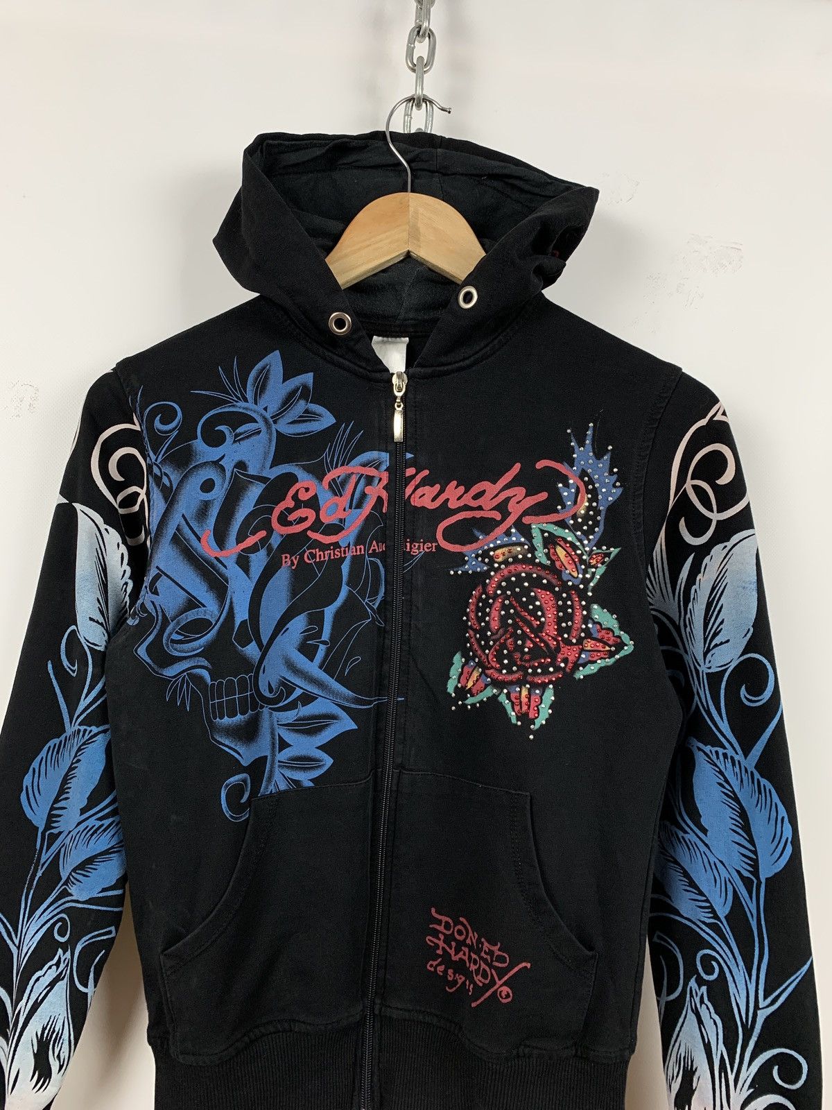 Christian Audigier Women’s Ed Hardy by Christian Audigier Skull Hoodie Size M / US 6-8 / IT 42-44 - 3 Thumbnail