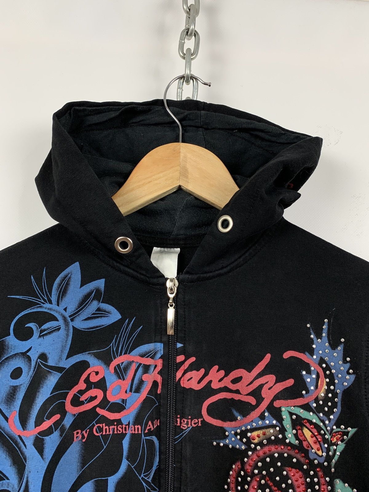 Christian Audigier Women’s Ed Hardy by Christian Audigier Skull Hoodie Size M / US 6-8 / IT 42-44 - 10 Thumbnail