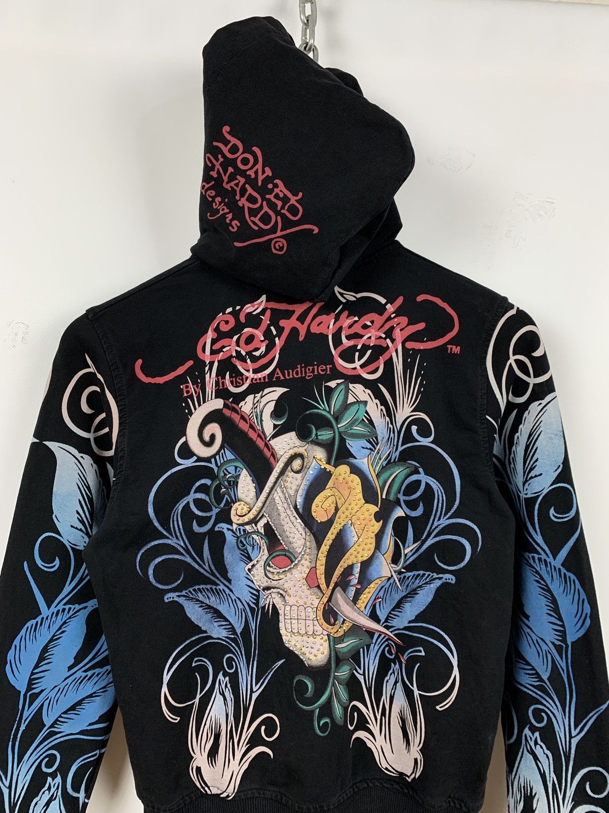 Christian Audigier Women’s Ed Hardy by Christian Audigier Skull Hoodie Size M / US 6-8 / IT 42-44 - 7 Thumbnail