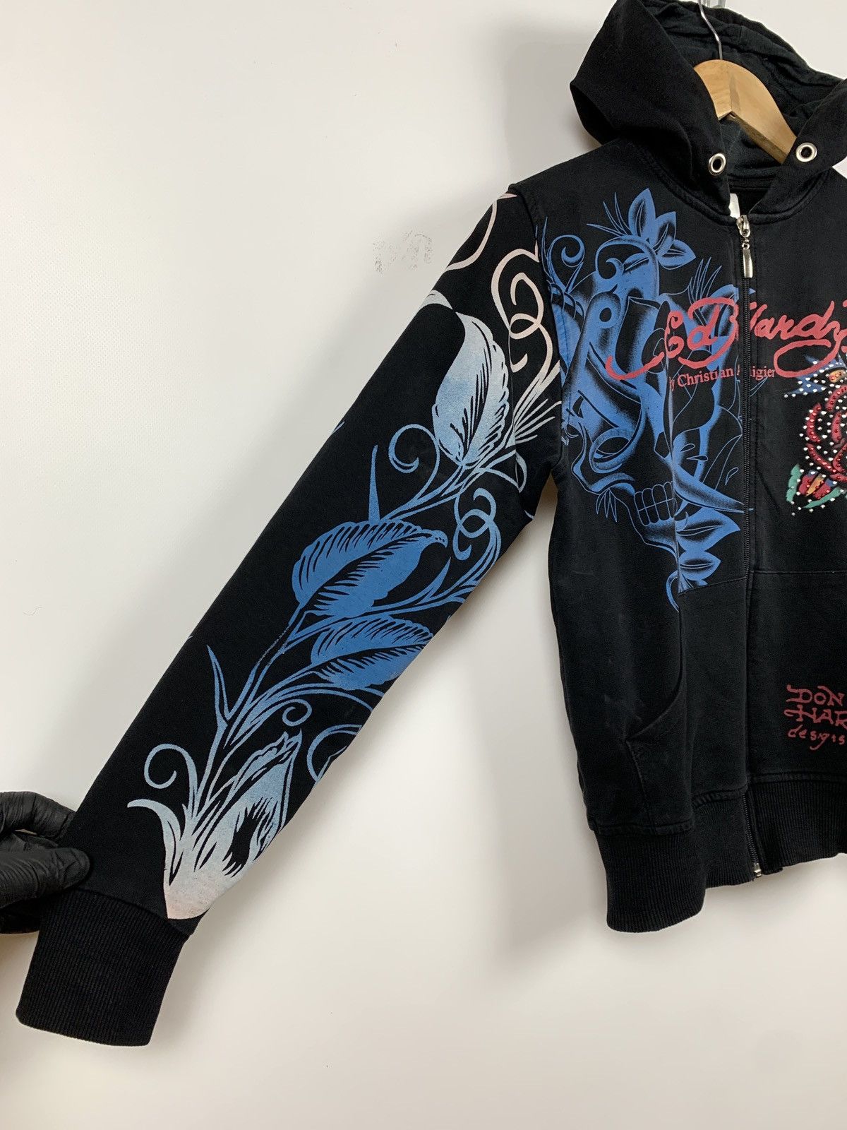 Christian Audigier Women’s Ed Hardy by Christian Audigier Skull Hoodie Size M / US 6-8 / IT 42-44 - 14 Thumbnail