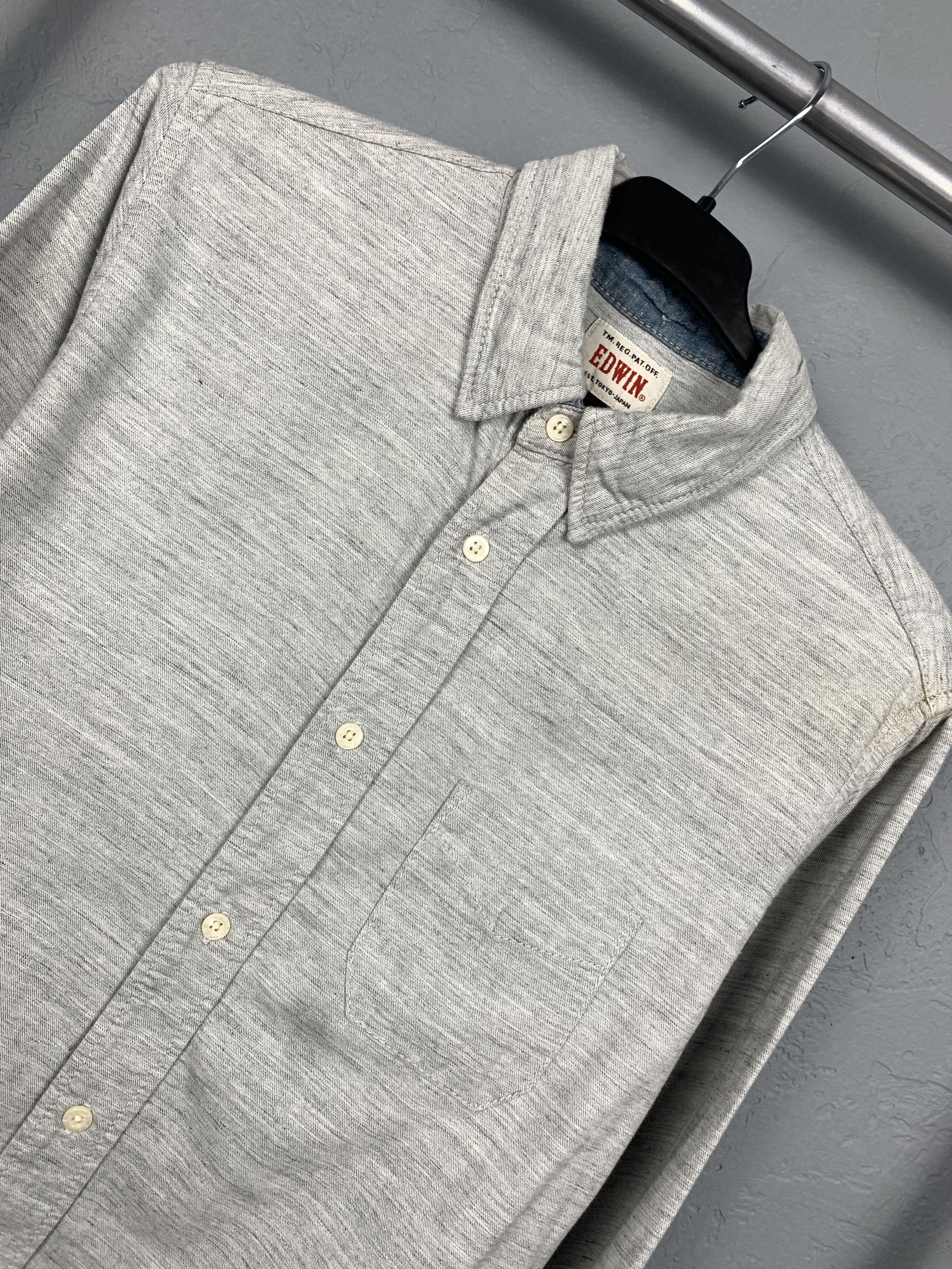 Edwin Edwin Mens Long Sleeve Shirt Size US M / EU 48-50 / 2 - 2 Thumbnail