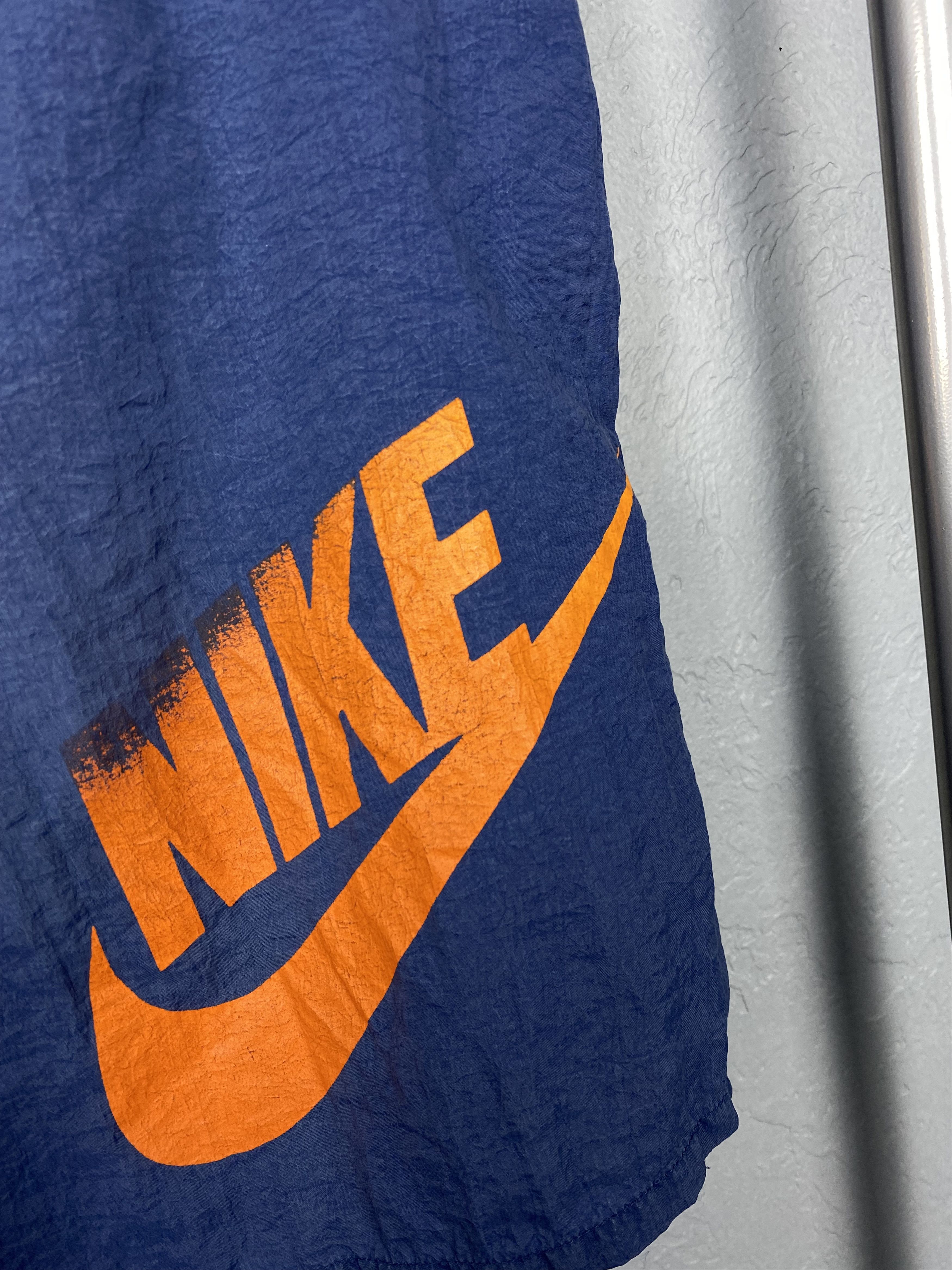 Nike × Vintage Nike 90s Vintage Nylon Mens Shorts Y2K Big Logo Swoosh Size US 32 / EU 48 - 3 Thumbnail