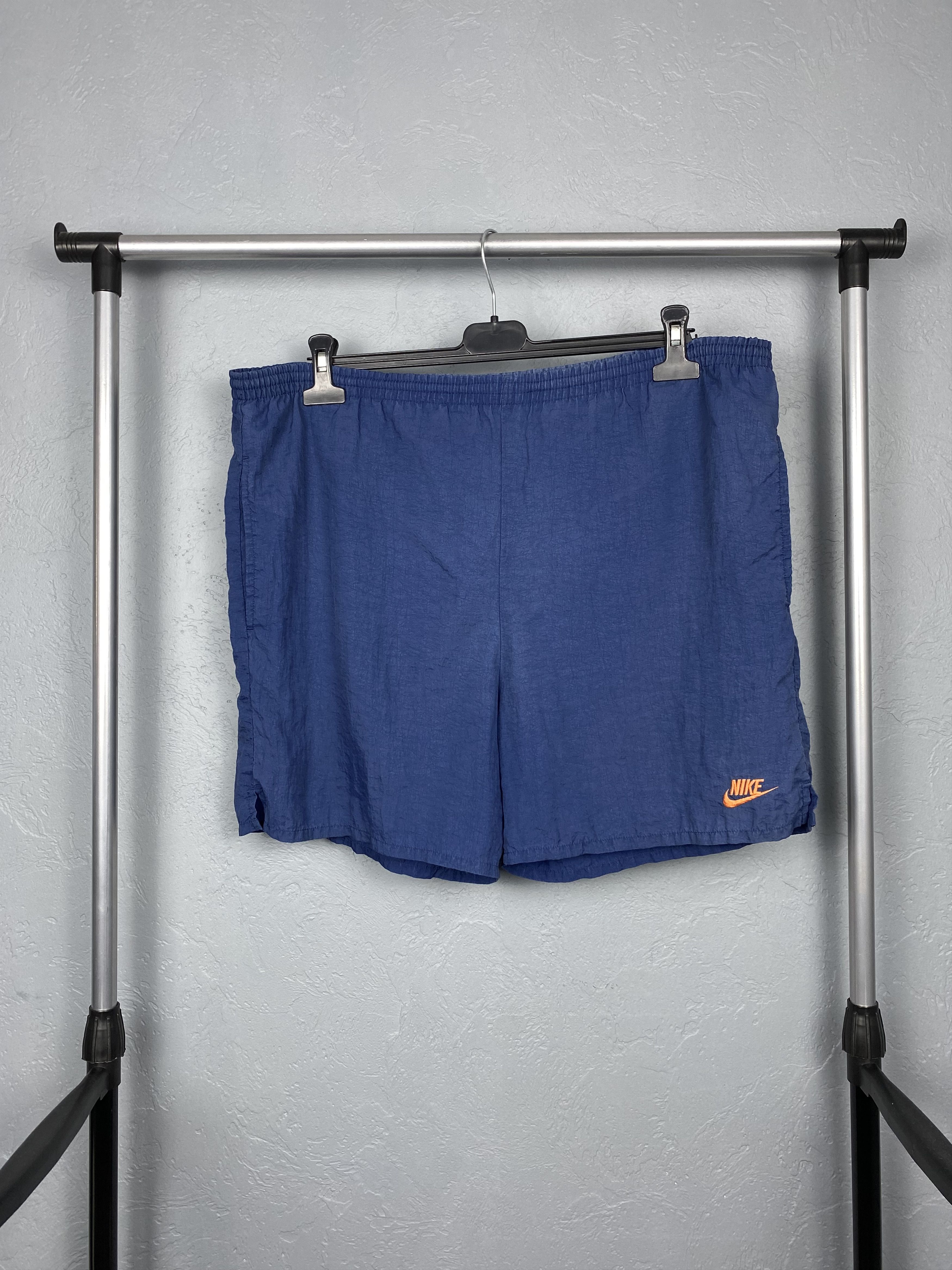 Nike × Vintage Nike 90s Vintage Nylon Mens Shorts Y2K Big Logo Swoosh Size US 32 / EU 48 - 4 Thumbnail