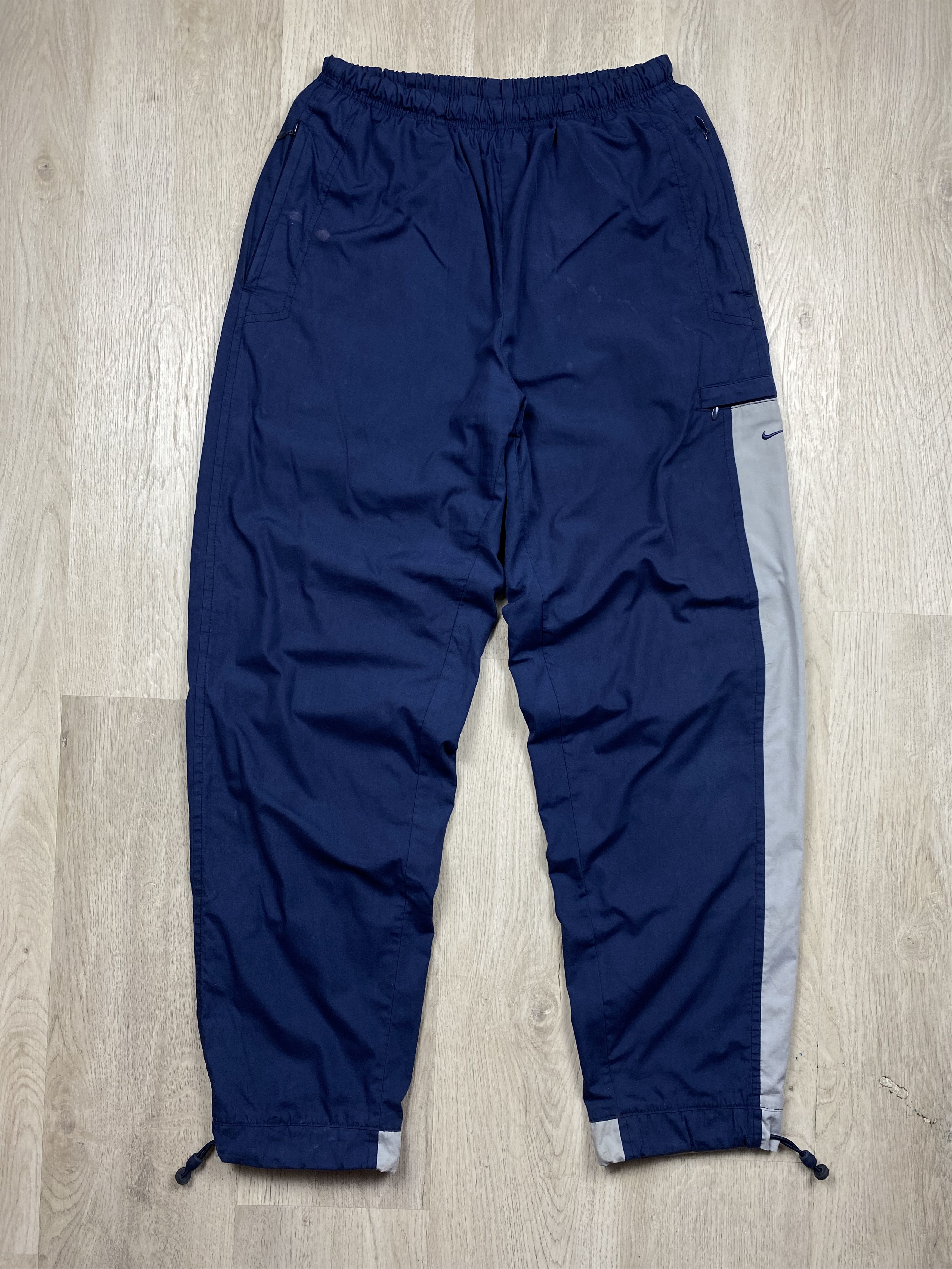 Nike × Vintage Nike Vintage Faded Mens Nylon Pants Y2K Drill Thrashed Size US 30 / EU 46 - 1 Thumbnail