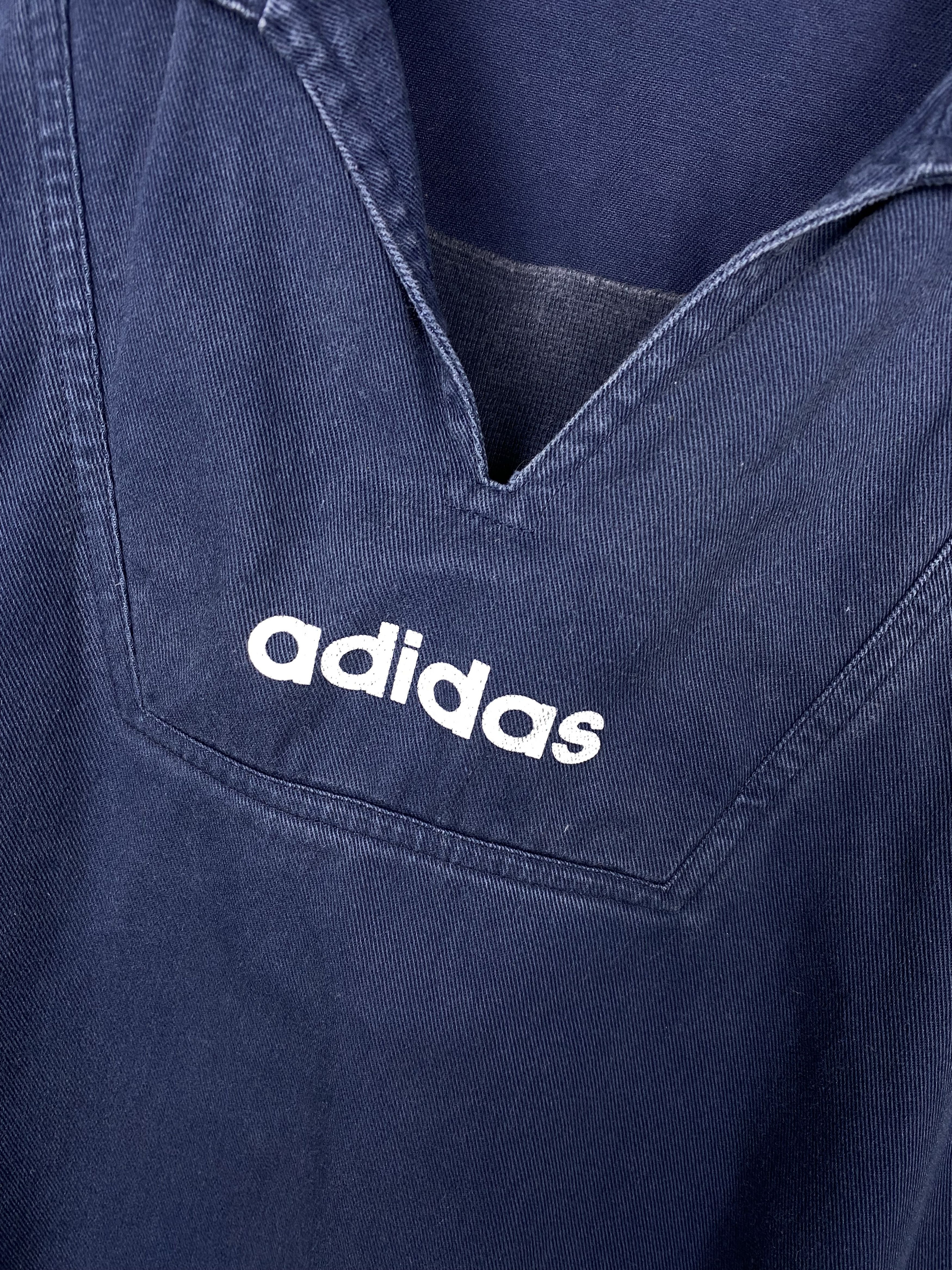 Adidas Adidas 90s Vintage Washed Mens Anorak Jacket Size US L / EU 52-54 / 3 - 3 Thumbnail