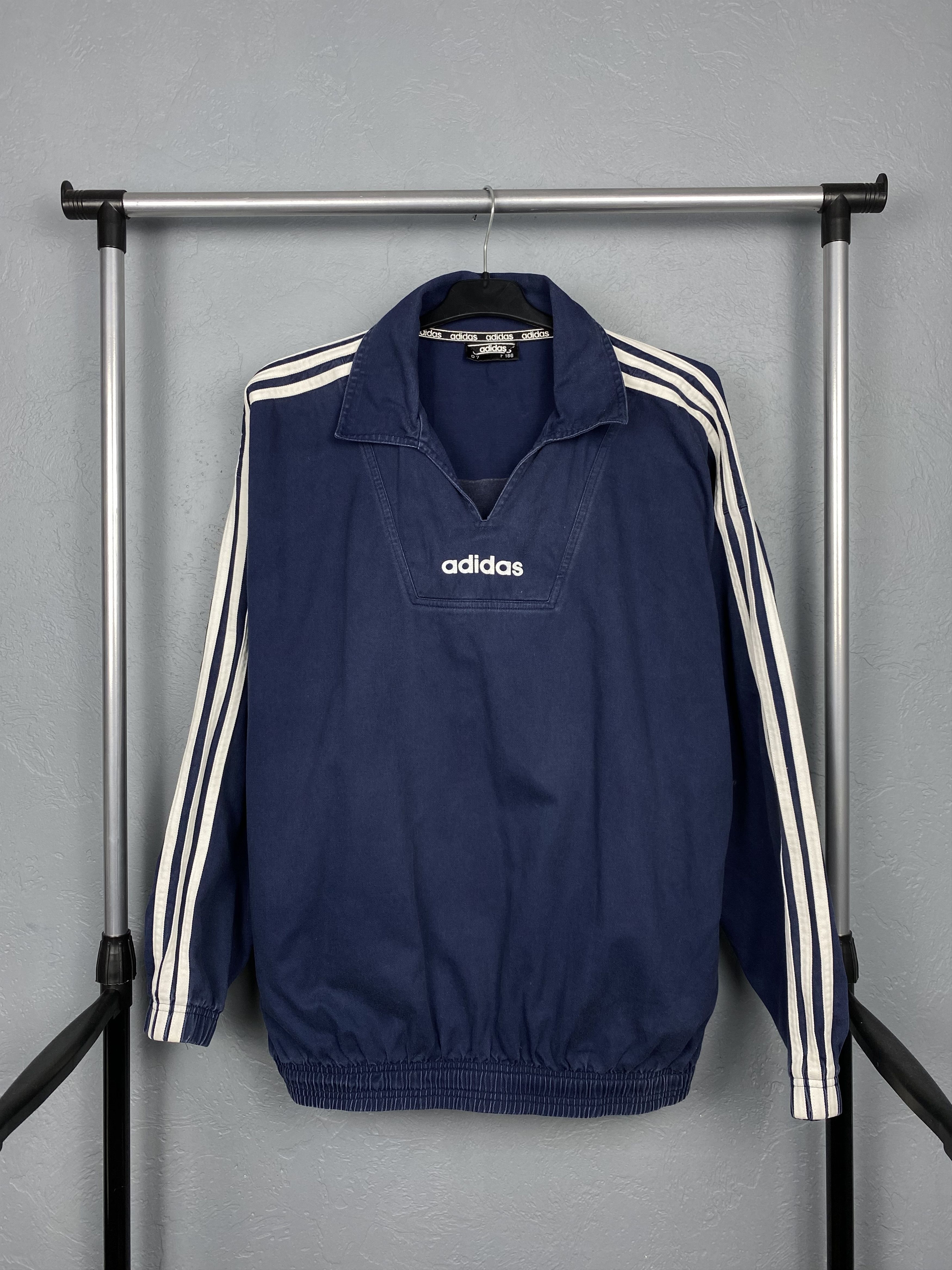 Adidas Adidas 90s Vintage Washed Mens Anorak Jacket Size US L / EU 52-54 / 3 - 1 Thumbnail
