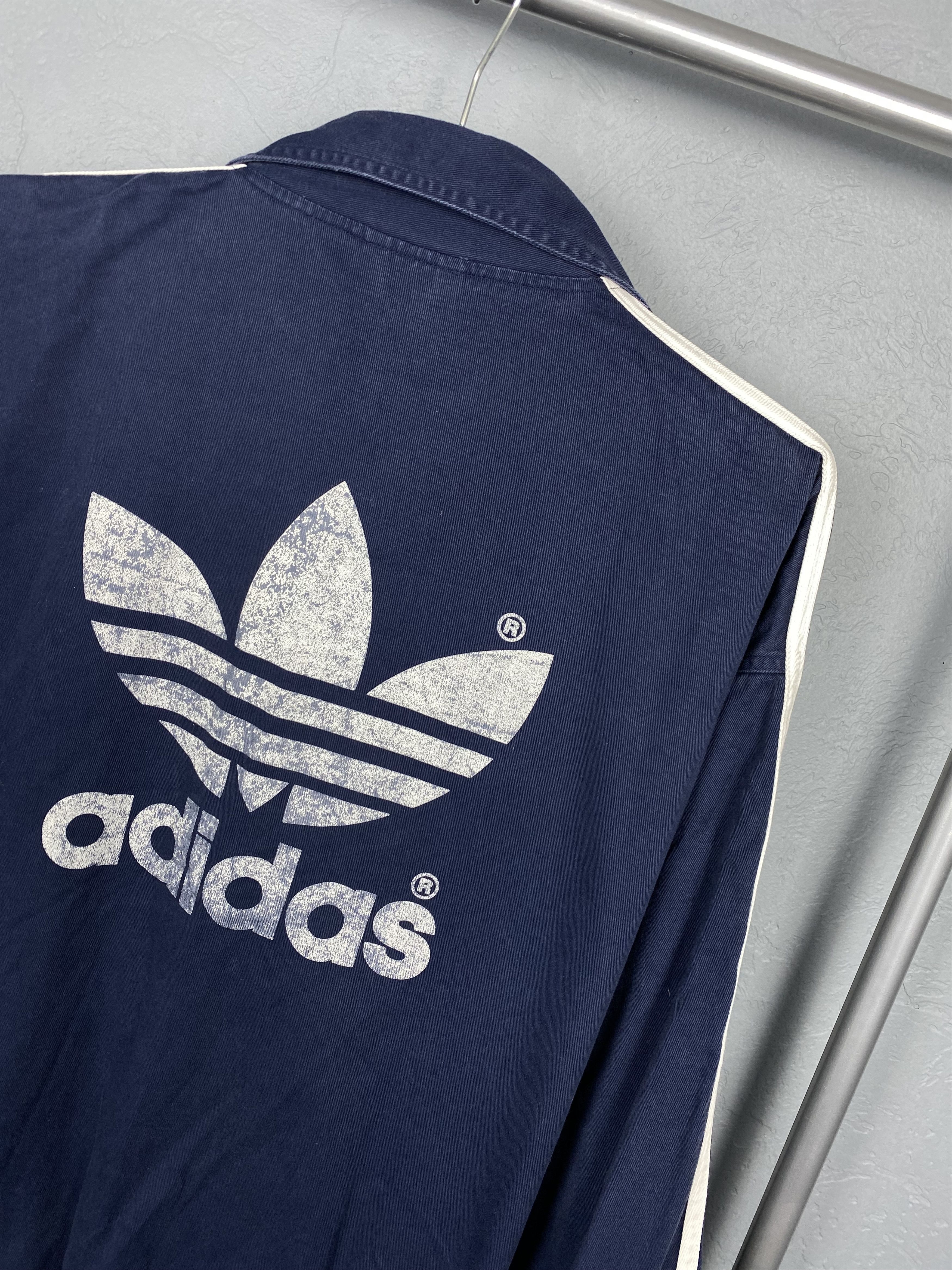 Adidas Adidas 90s Vintage Washed Mens Anorak Jacket Size US L / EU 52-54 / 3 - 9 Thumbnail