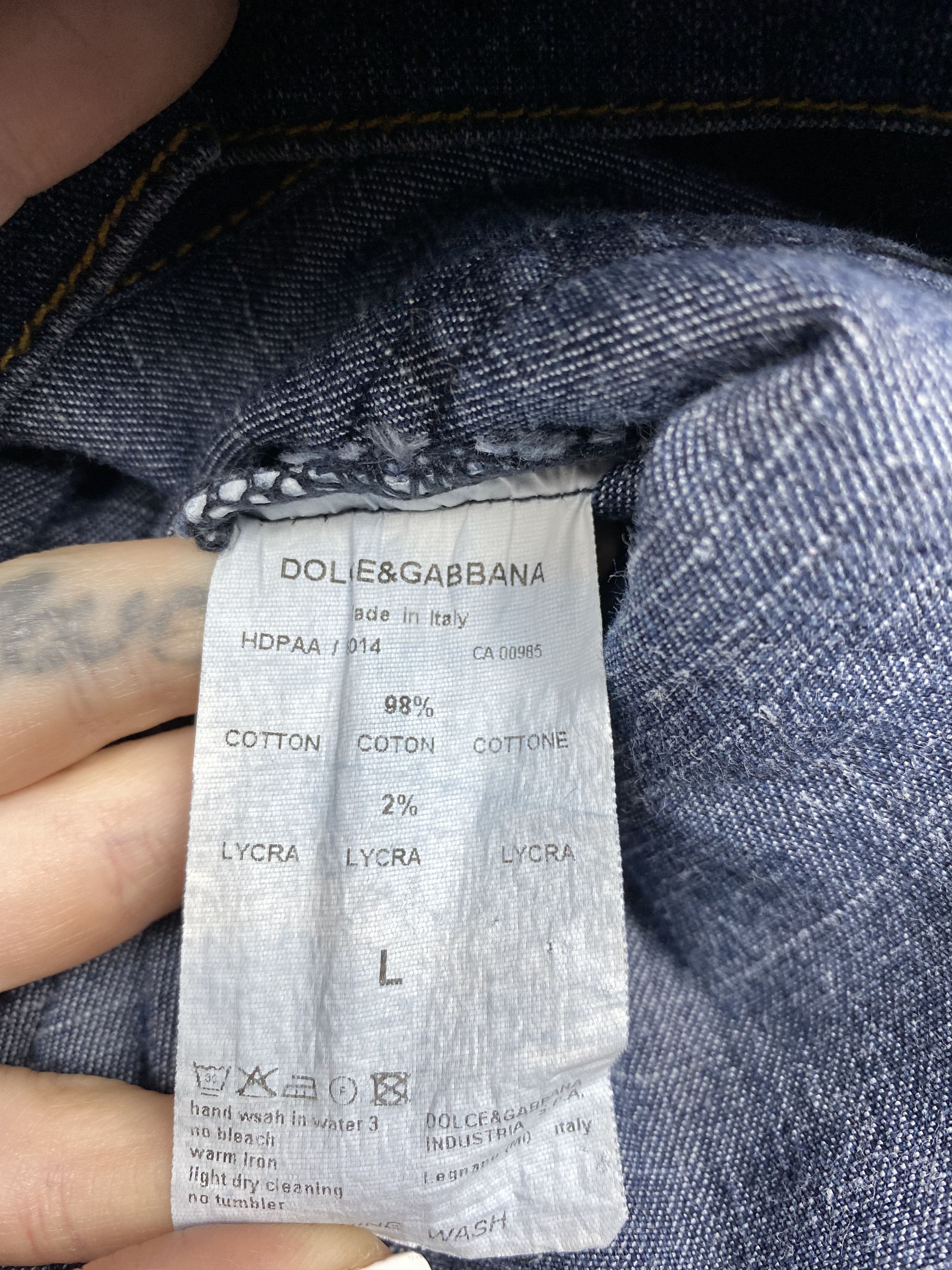 Dolce & Gabbana Dolce & Gabbana Womens Denim Jacket Size L / US 10 / IT 46 - 7 Thumbnail