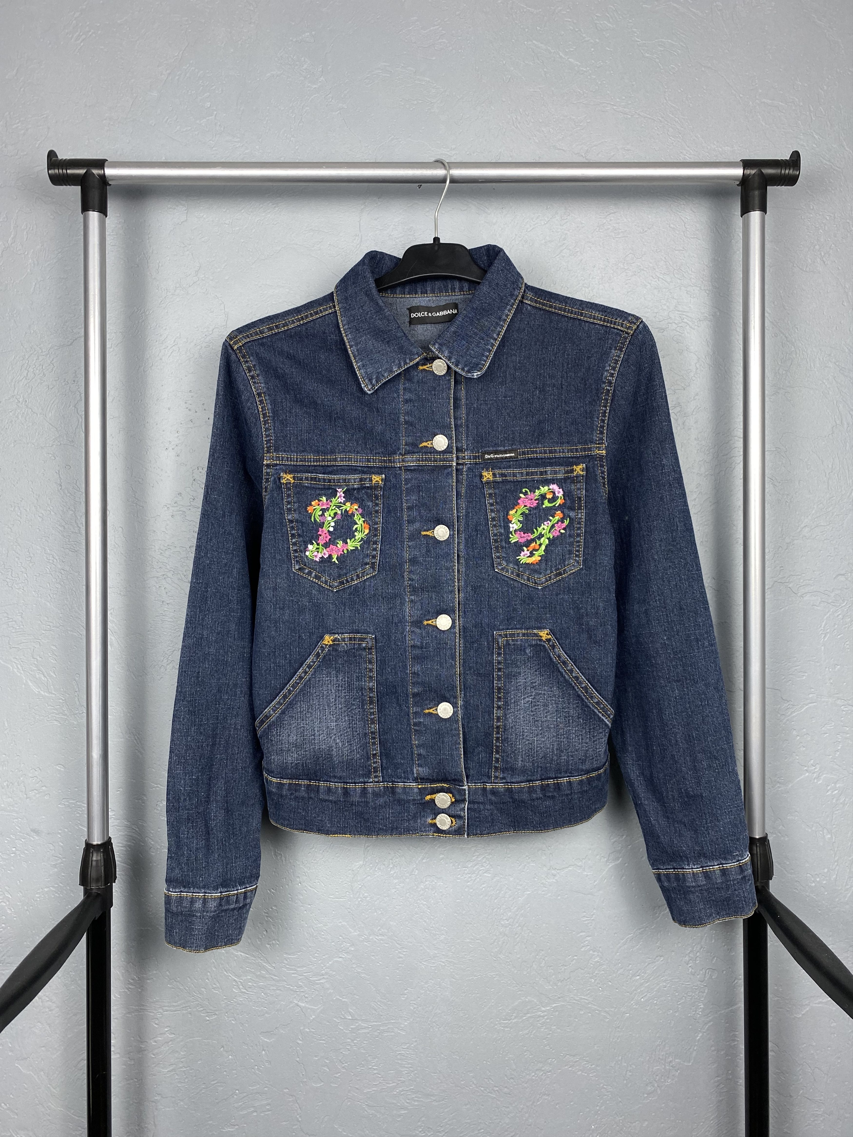 Dolce & Gabbana Dolce & Gabbana Womens Denim Jacket Size L / US 10 / IT 46 - 1 Thumbnail