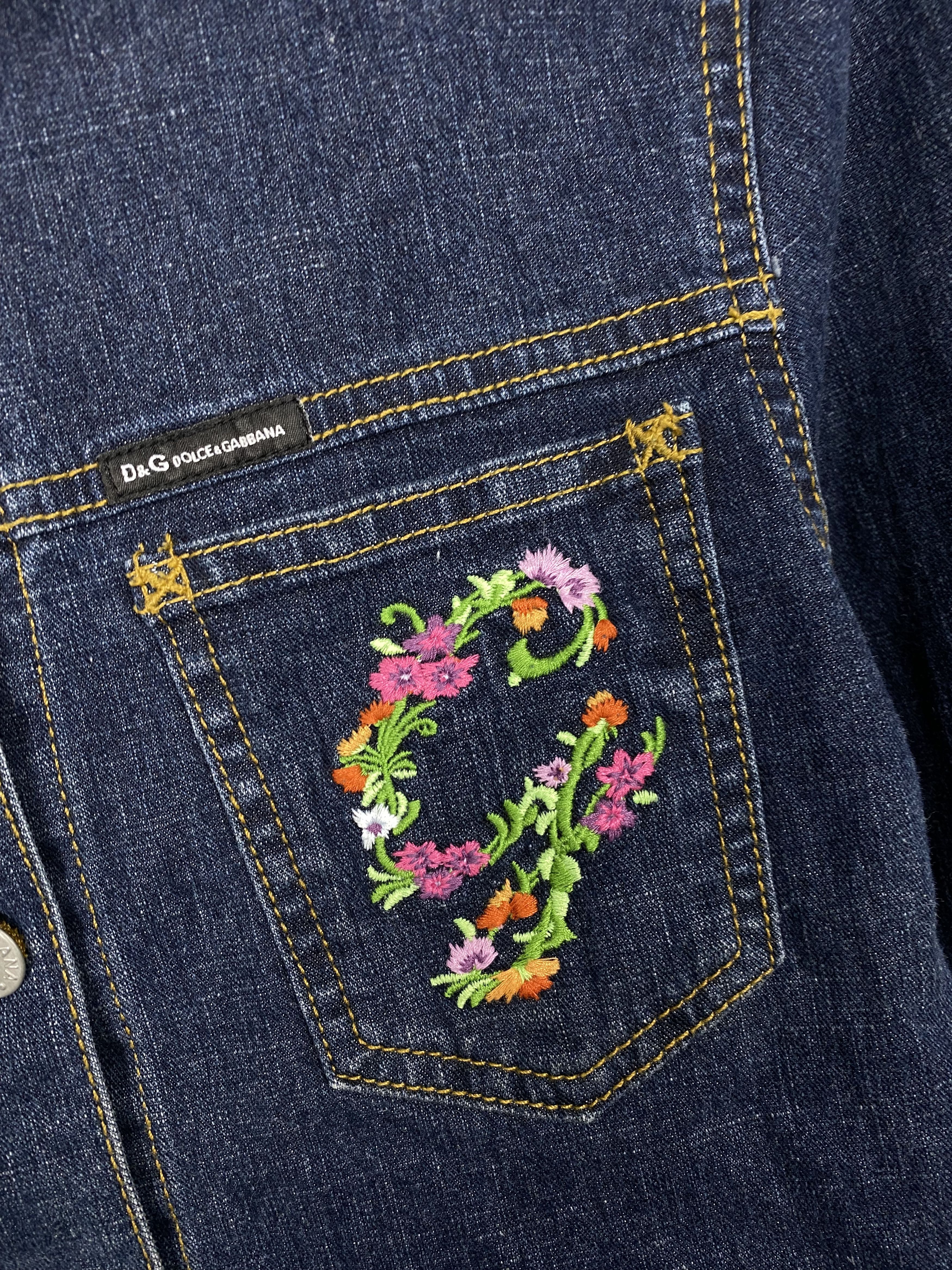 Dolce & Gabbana Dolce & Gabbana Womens Denim Jacket Size L / US 10 / IT 46 - 3 Thumbnail
