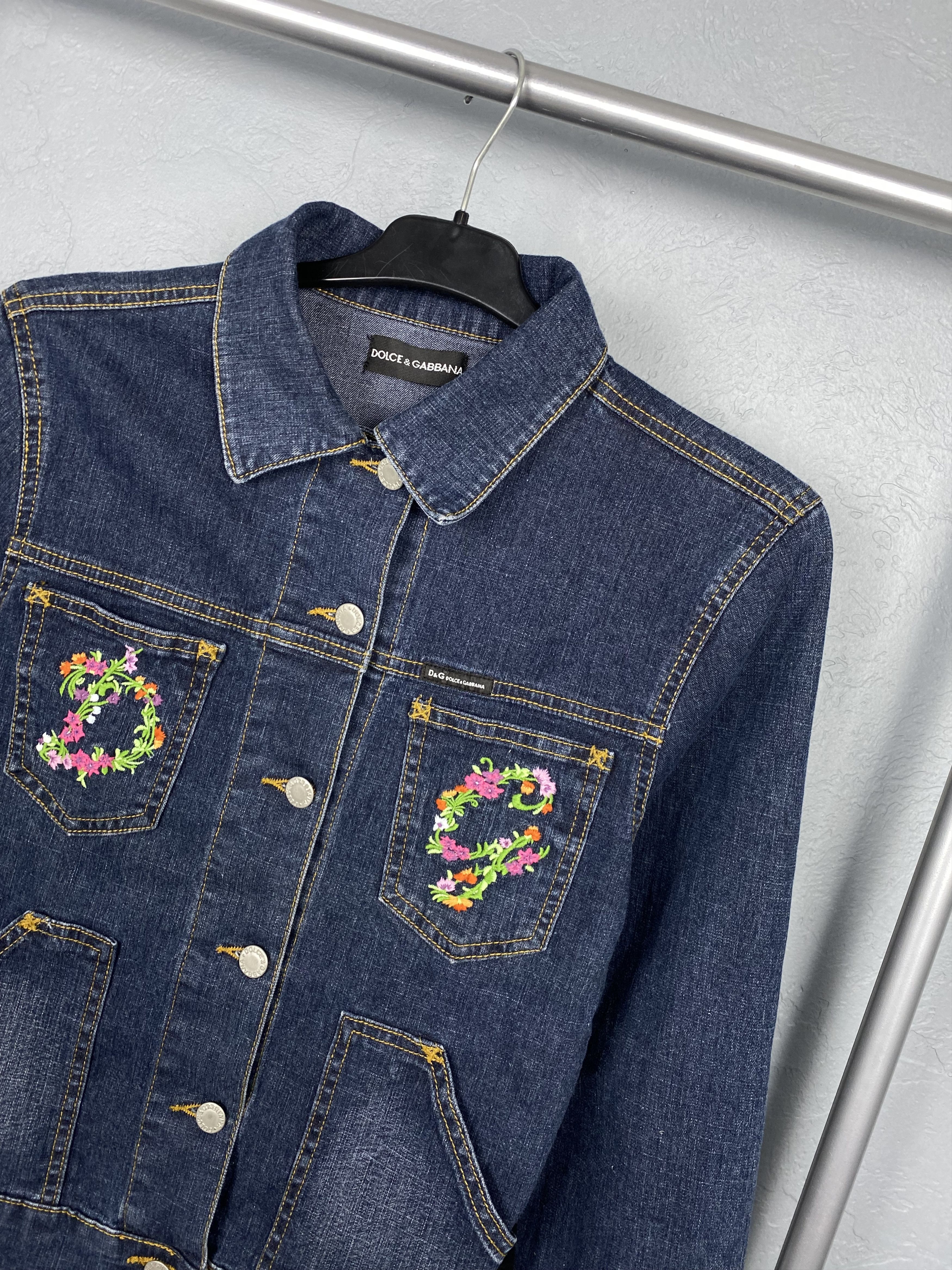 Dolce & Gabbana Dolce & Gabbana Womens Denim Jacket Size L / US 10 / IT 46 - 2 Thumbnail