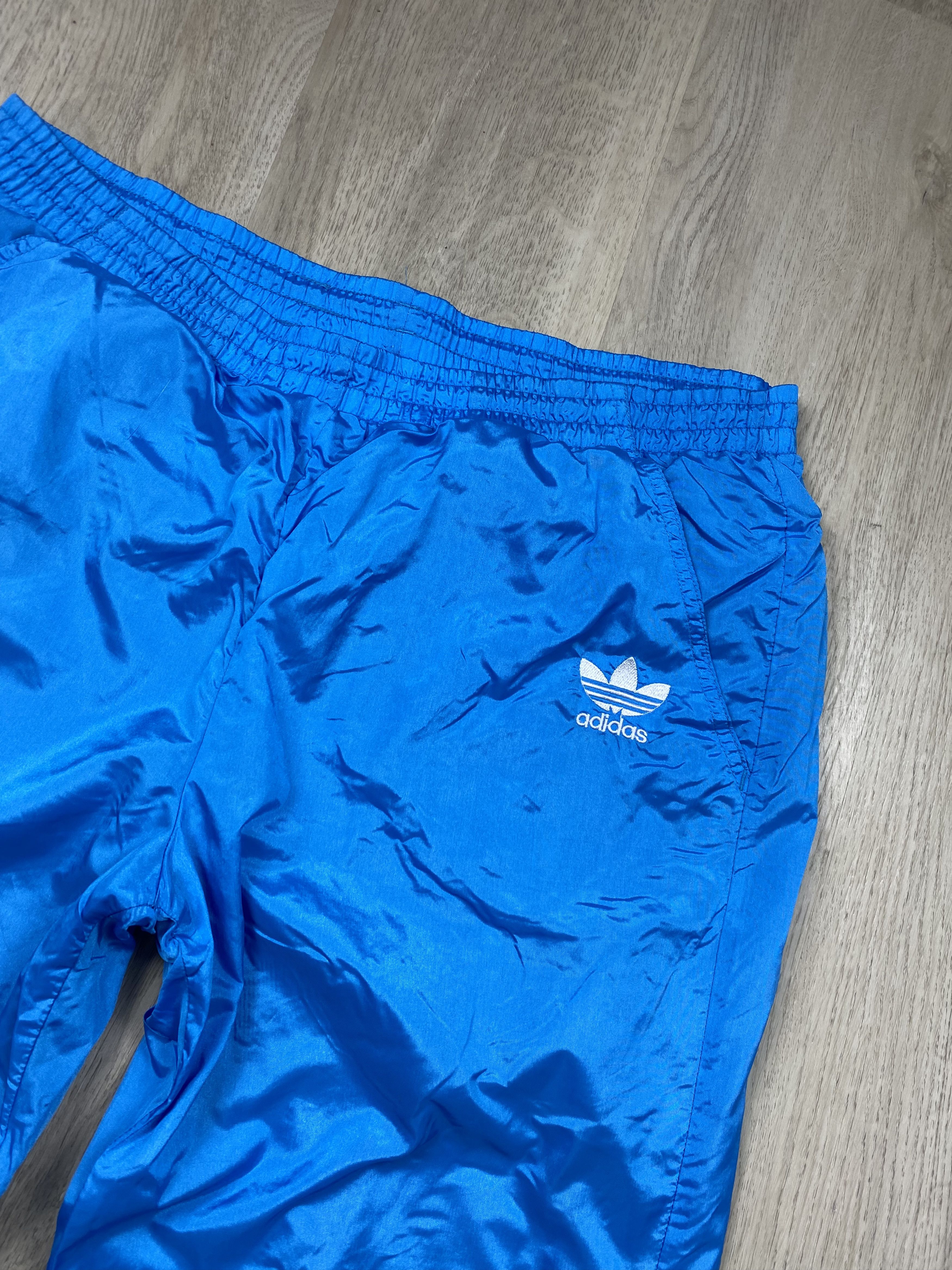 Adidas ADIDAS 90s Vintage Mens Nylon Track Suit Jacket + Pants Size US 36 / EU 52 - 12 Thumbnail