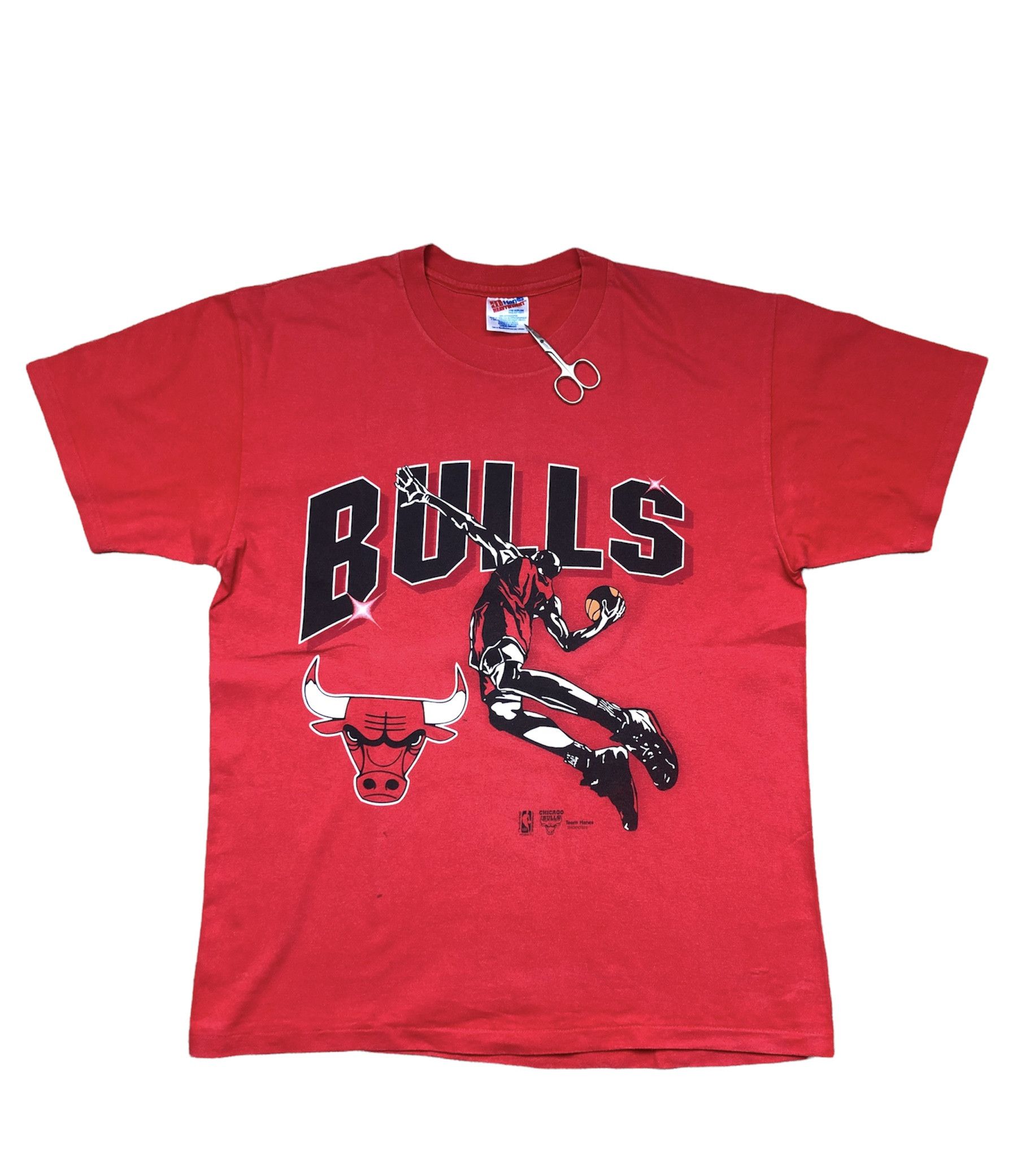 トップス 90s vintage NBA CHICAGO BULLS shirt y2k Bulls Shirt M Vintage 90s Chicago Championship Champ Game