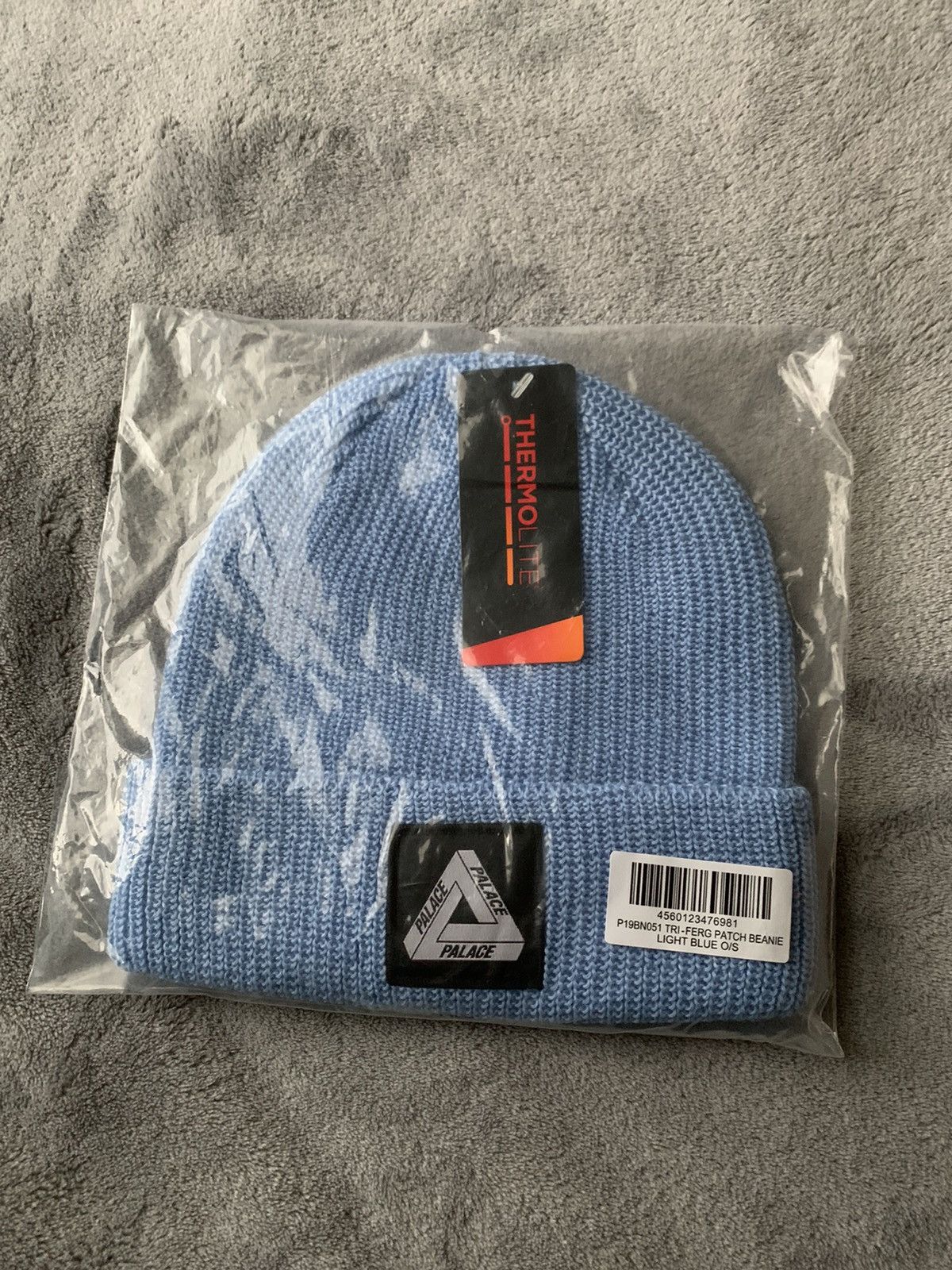 Palace Palace Tri Ferg Patch Beanie Thermolite Light Blue Size ONE SIZE - 1 Preview