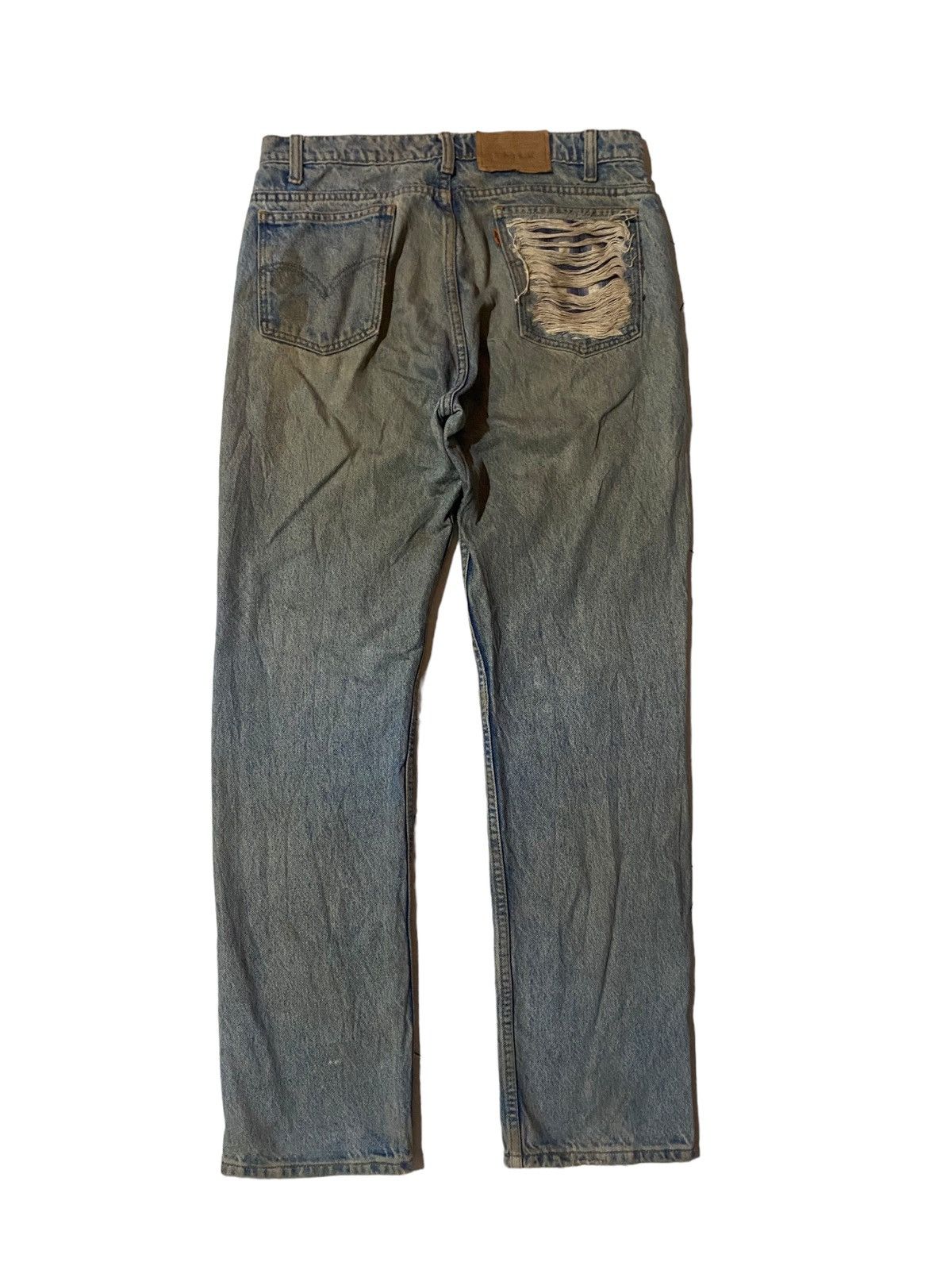 Levi's Vintage Clothing Vintage Levi’s 505 Orange Tag Distressed Denim Size US 33 - 3 Thumbnail