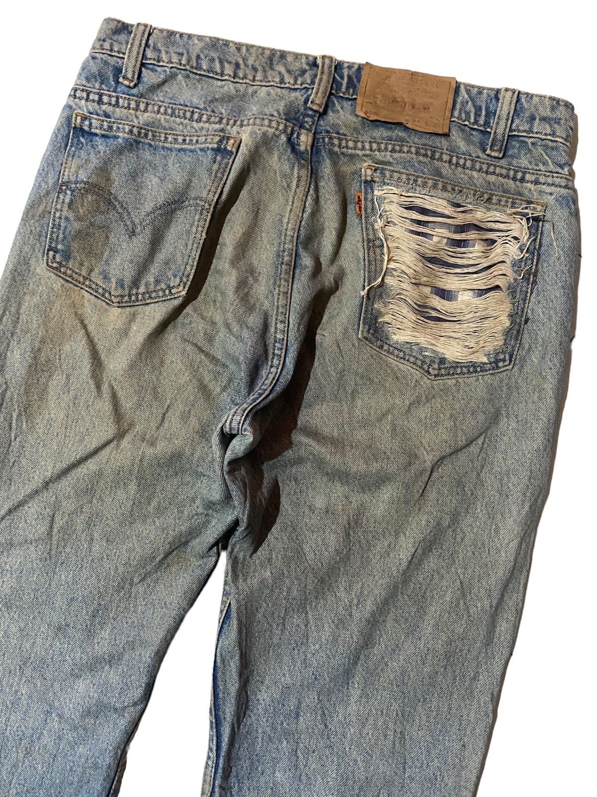 Levi's Vintage Clothing Vintage Levi’s 505 Orange Tag Distressed Denim Size US 33 - 7 Thumbnail
