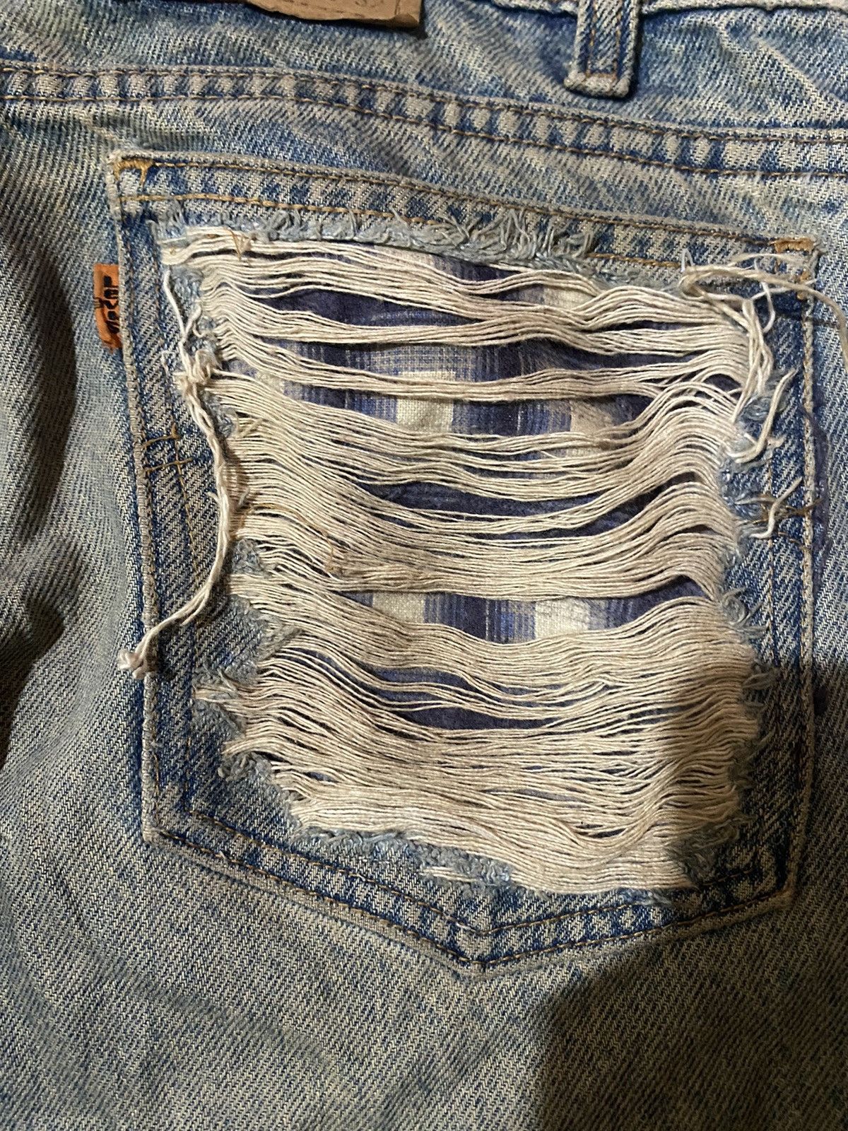 Levi's Vintage Clothing Vintage Levi’s 505 Orange Tag Distressed Denim Size US 33 - 9 Thumbnail